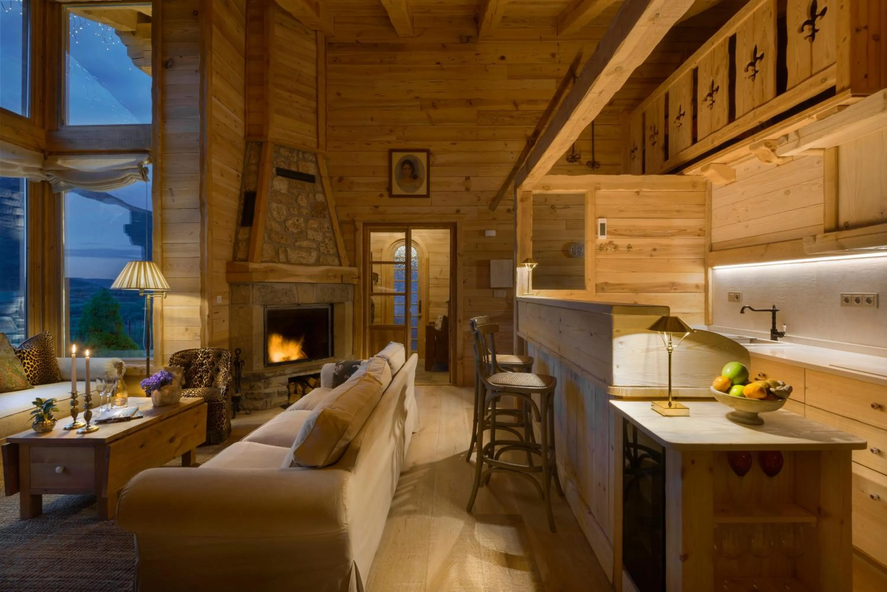 Living room in Hotel Viñas de Lárrede