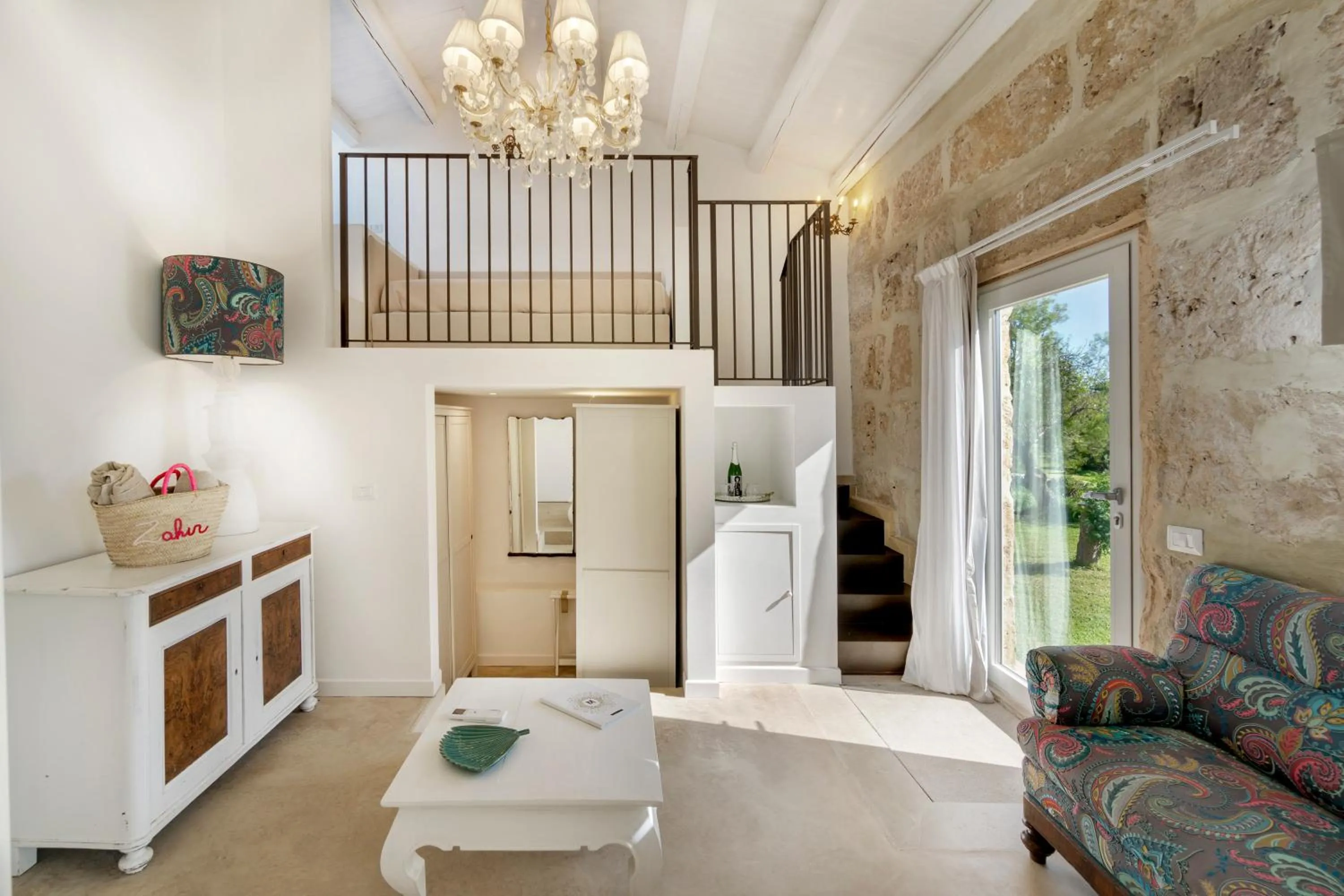 Seating area in Zahir Country House Boutique Hotel Noto