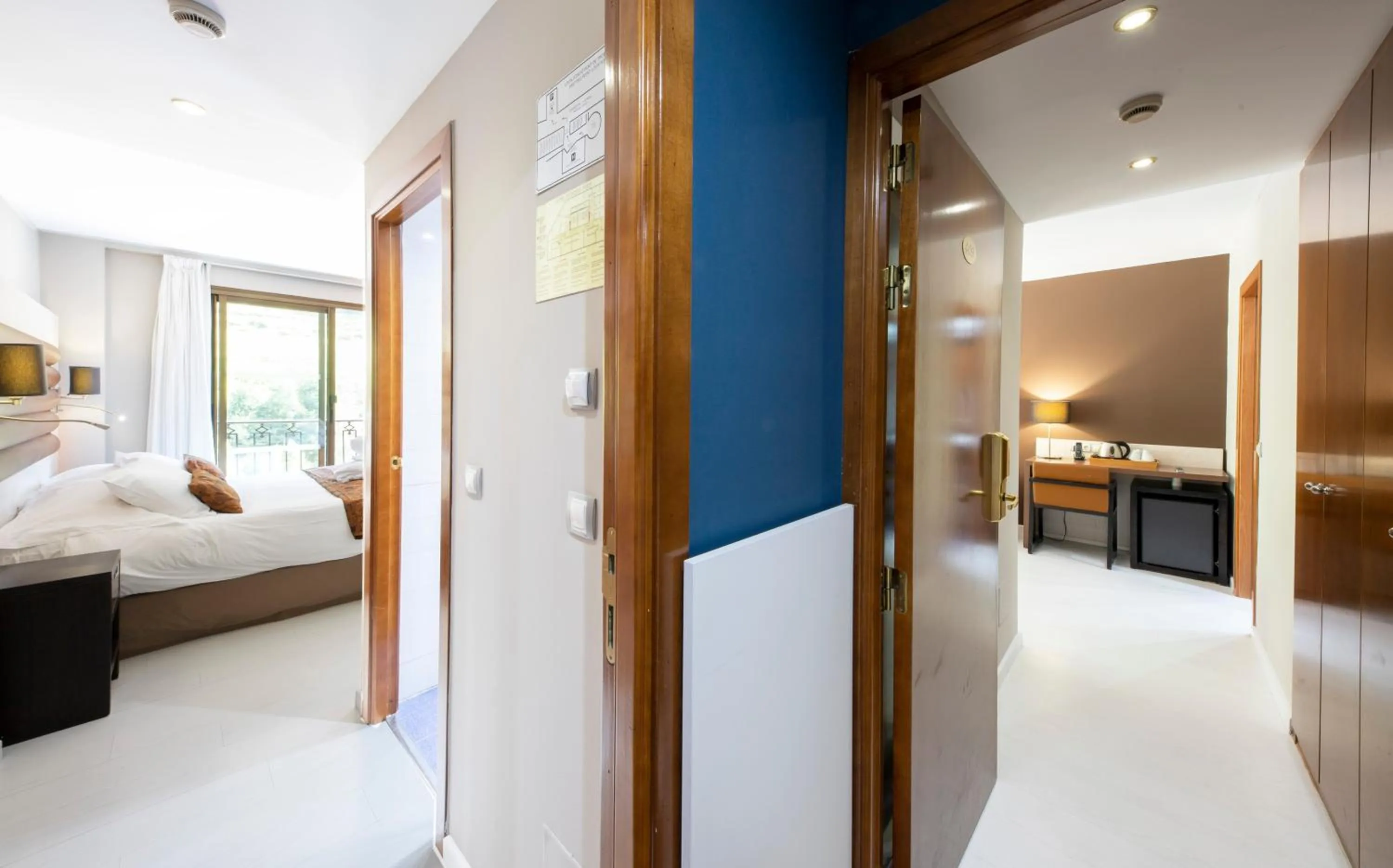 Bed in Hotel Princesa Parc