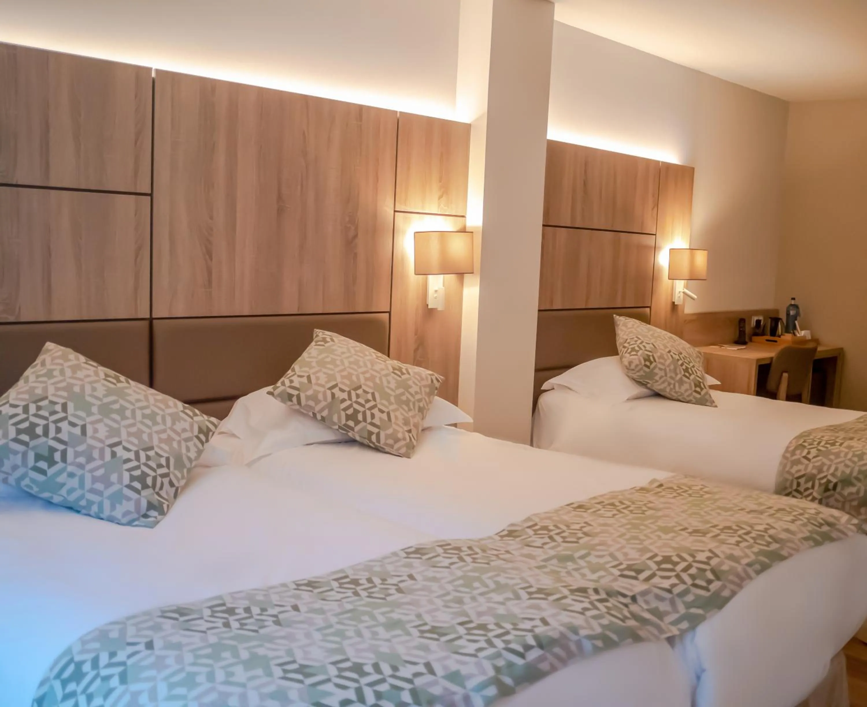 Bed in Hotel Princesa Parc