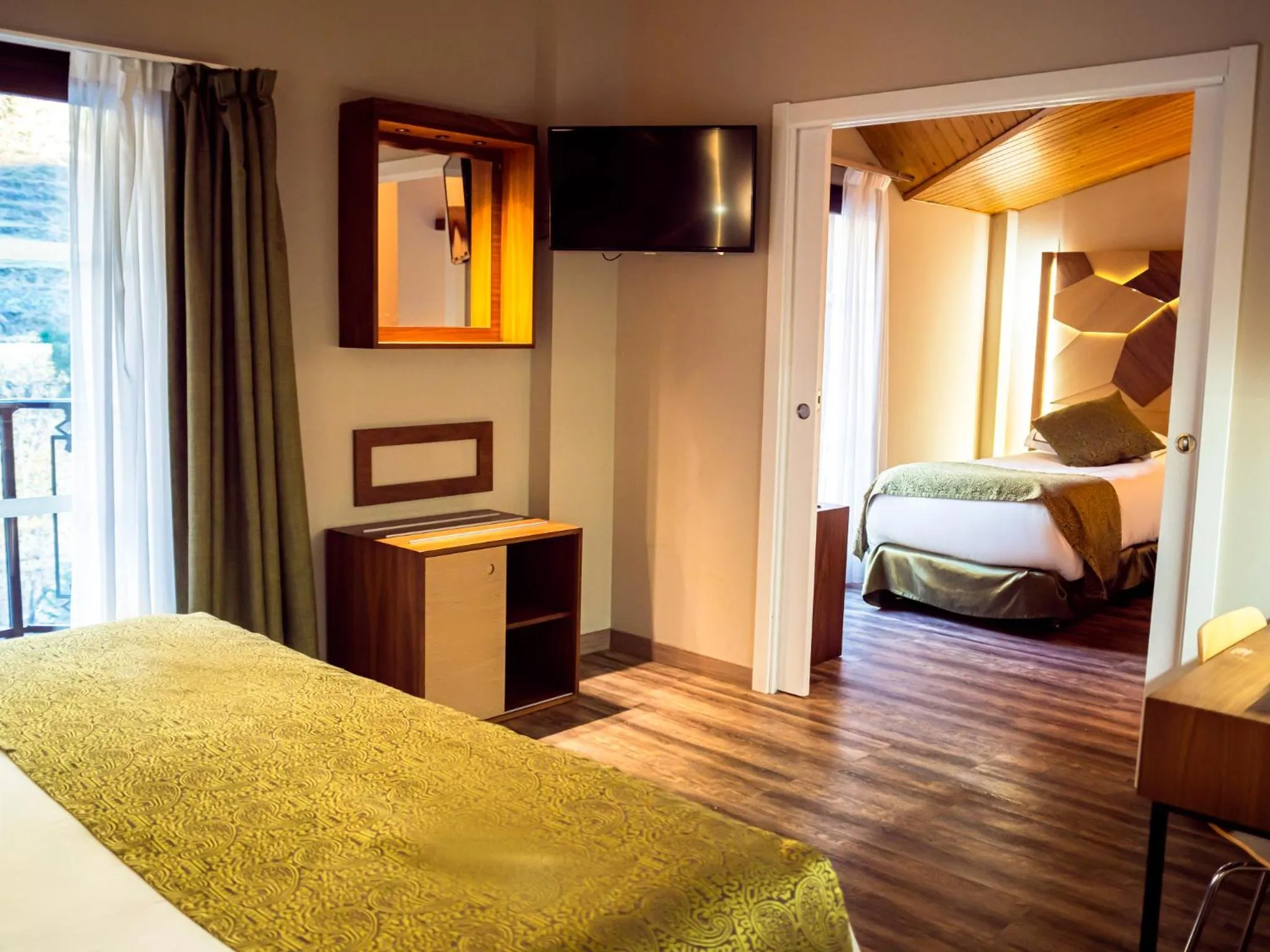 Bed in Hotel Princesa Parc