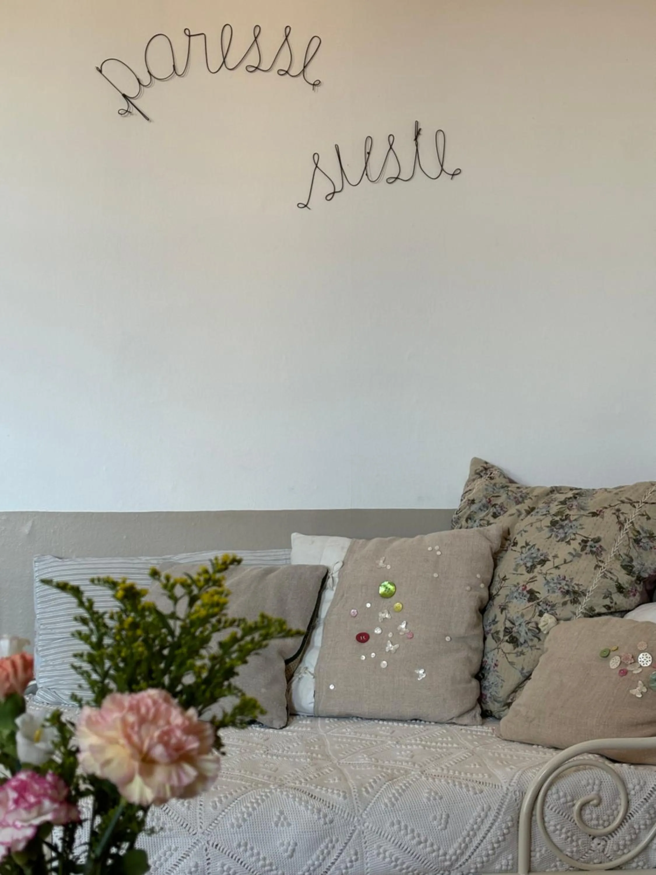 Decorative detail in Le logis blanc bed&breakfast