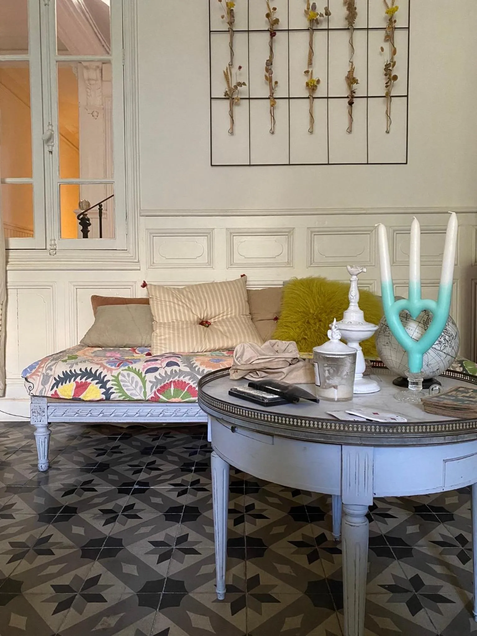 Living room in Le logis blanc bed&breakfast