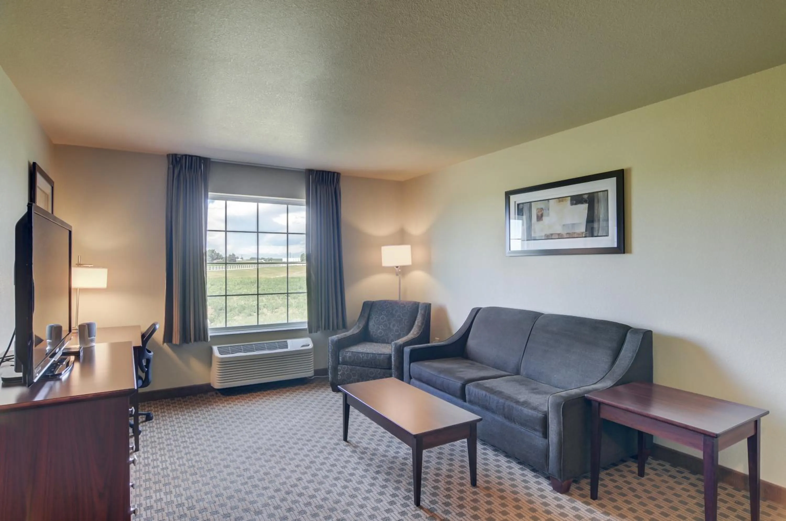 TV and multimedia in Cobblestone Inn & Suites - Ord