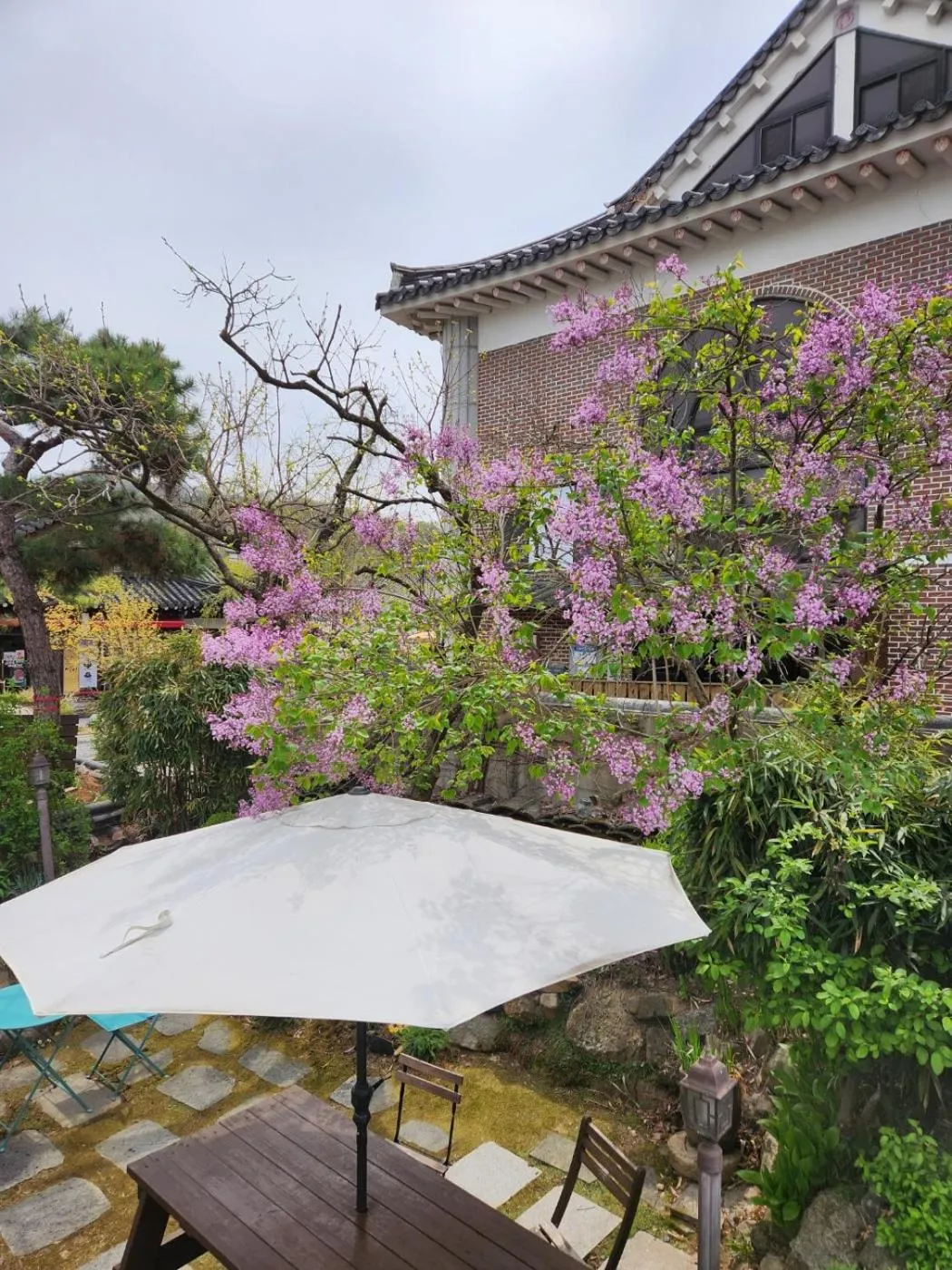 Patio in Sungsim Hanok Guesthouse