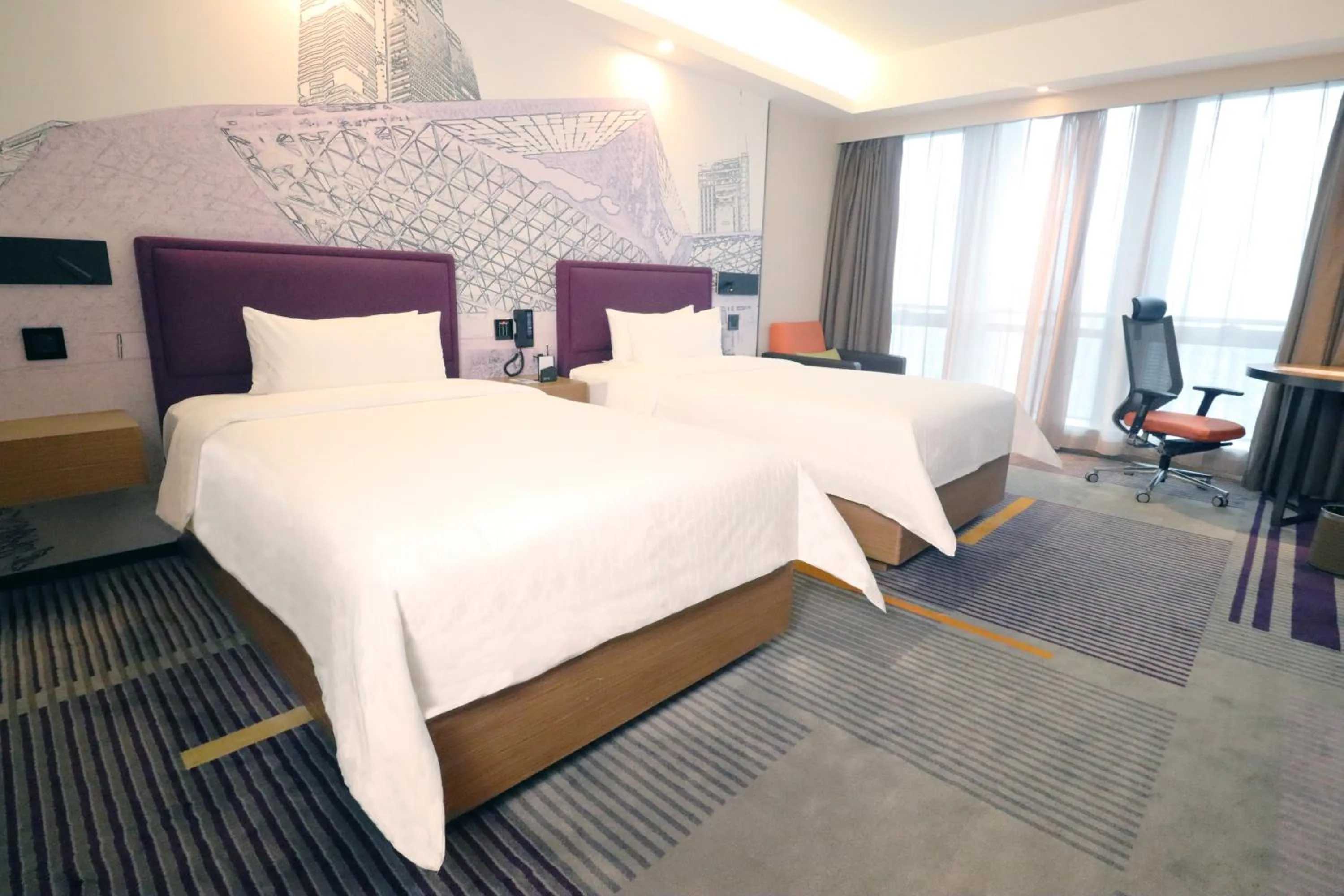 Bed in Hampton by Hilton Guangzhou Zhujiang New Town