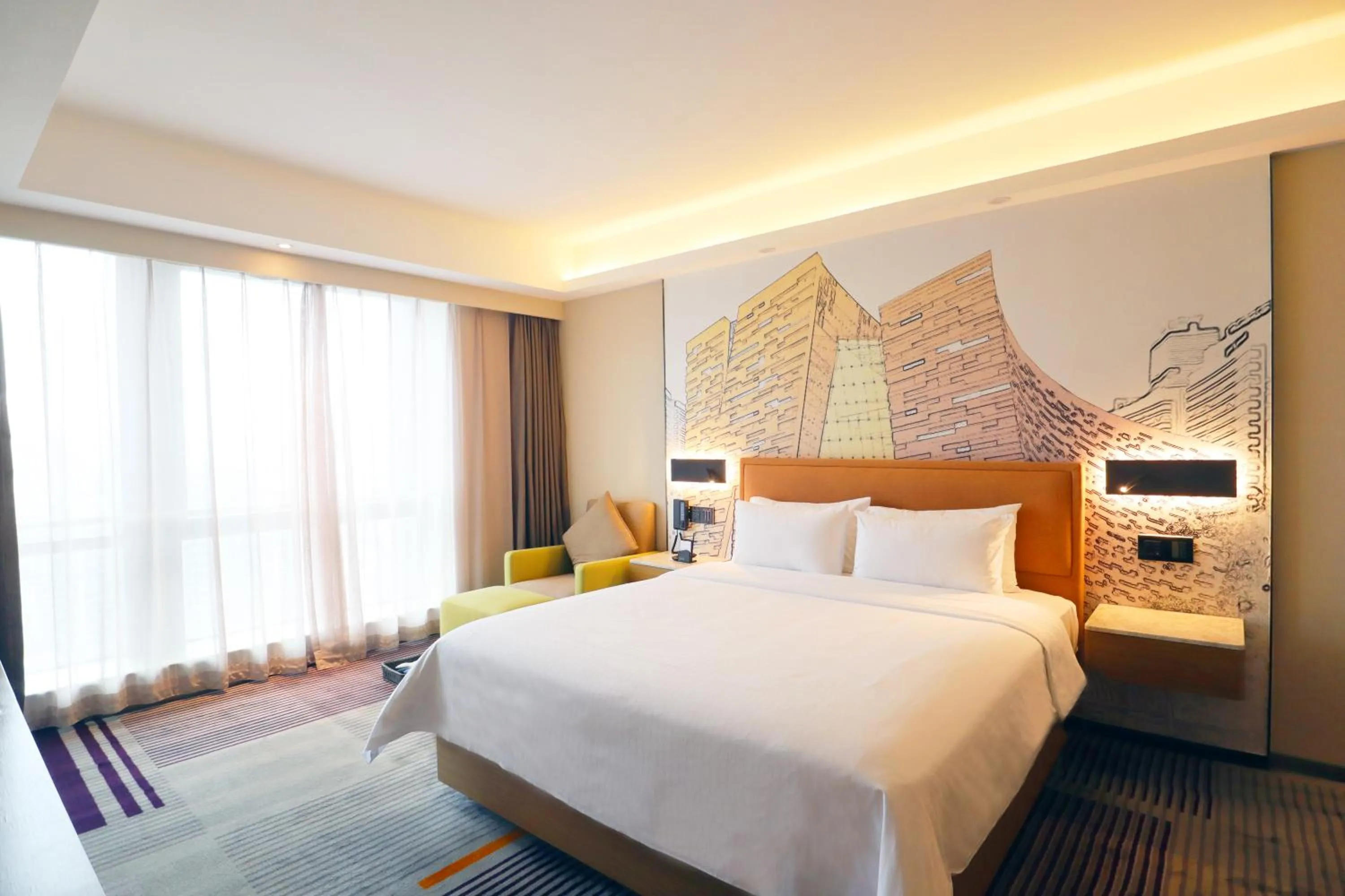 Bed in Hampton by Hilton Guangzhou Zhujiang New Town