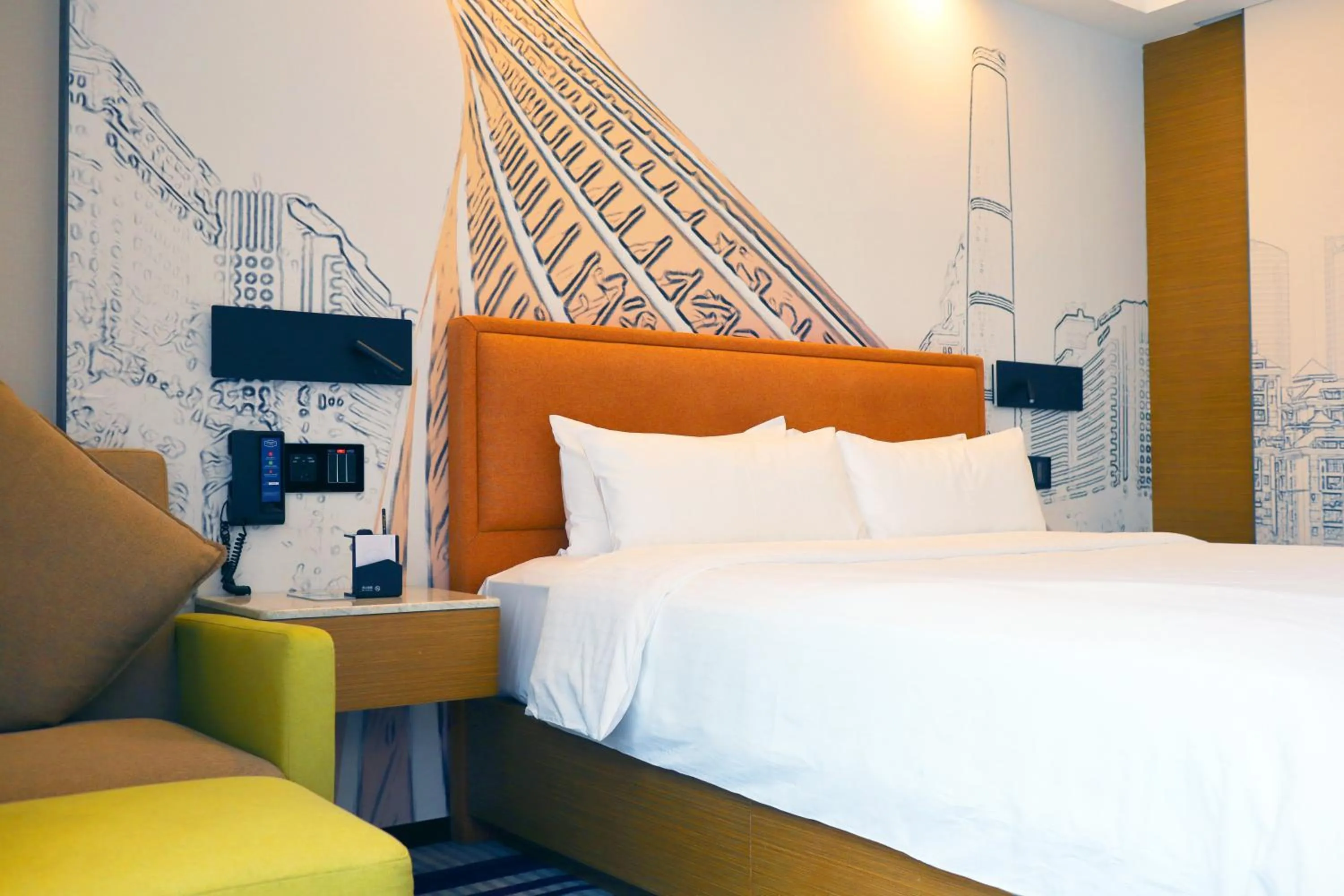Bed in Hampton by Hilton Guangzhou Zhujiang New Town