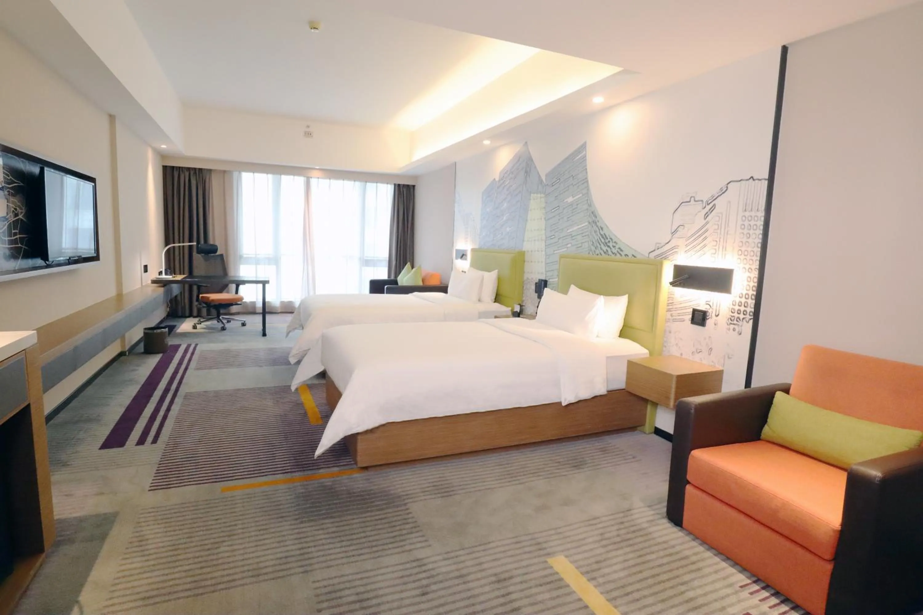 Bed in Hampton by Hilton Guangzhou Zhujiang New Town