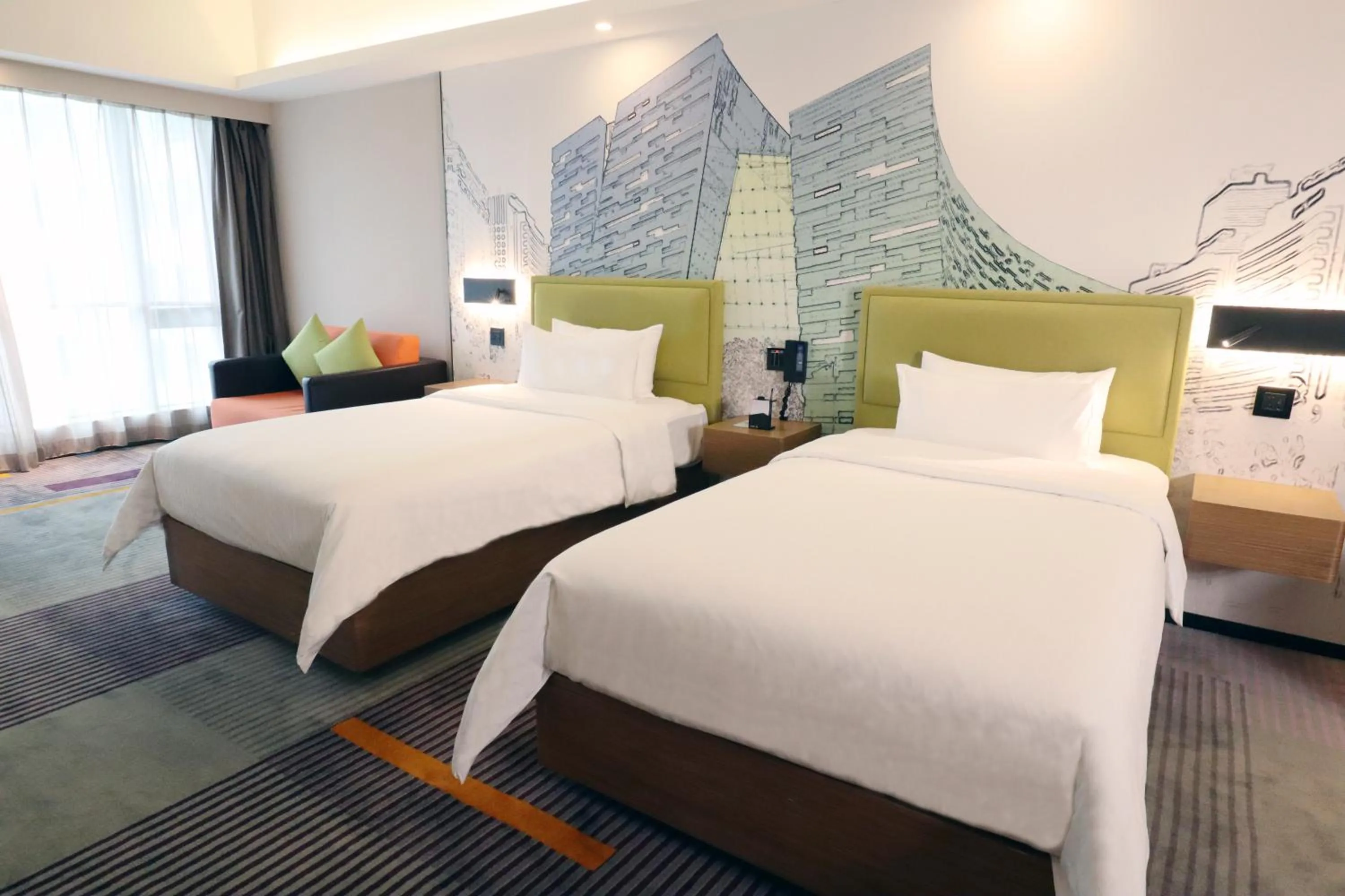 Bed in Hampton by Hilton Guangzhou Zhujiang New Town