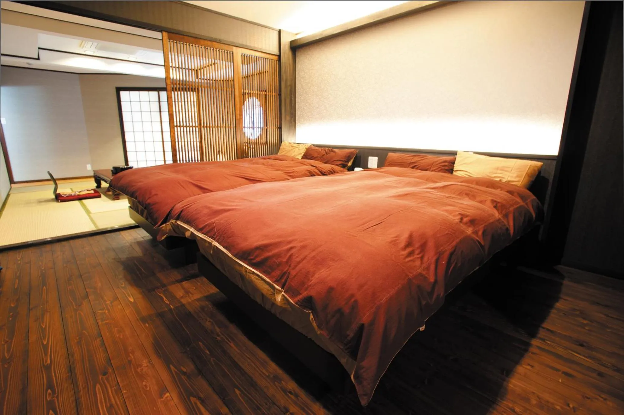 Bed in Irori Houraku