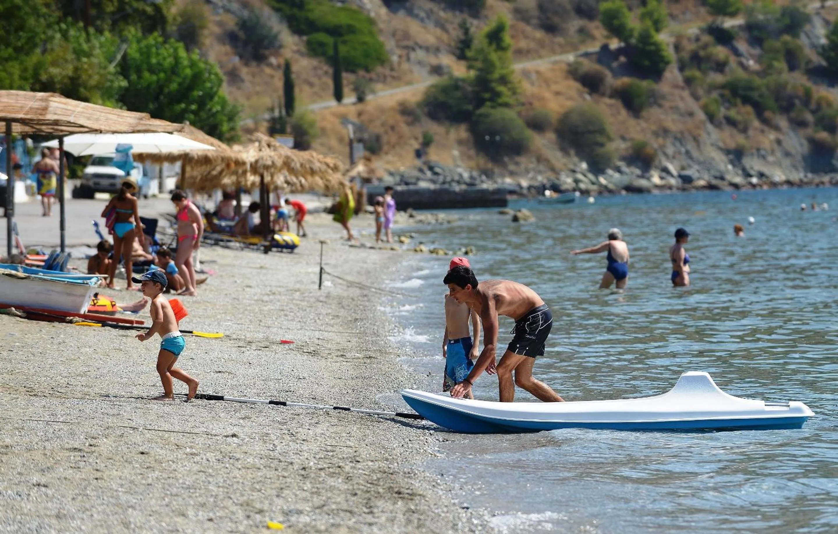 Beach in Pharos Rooms