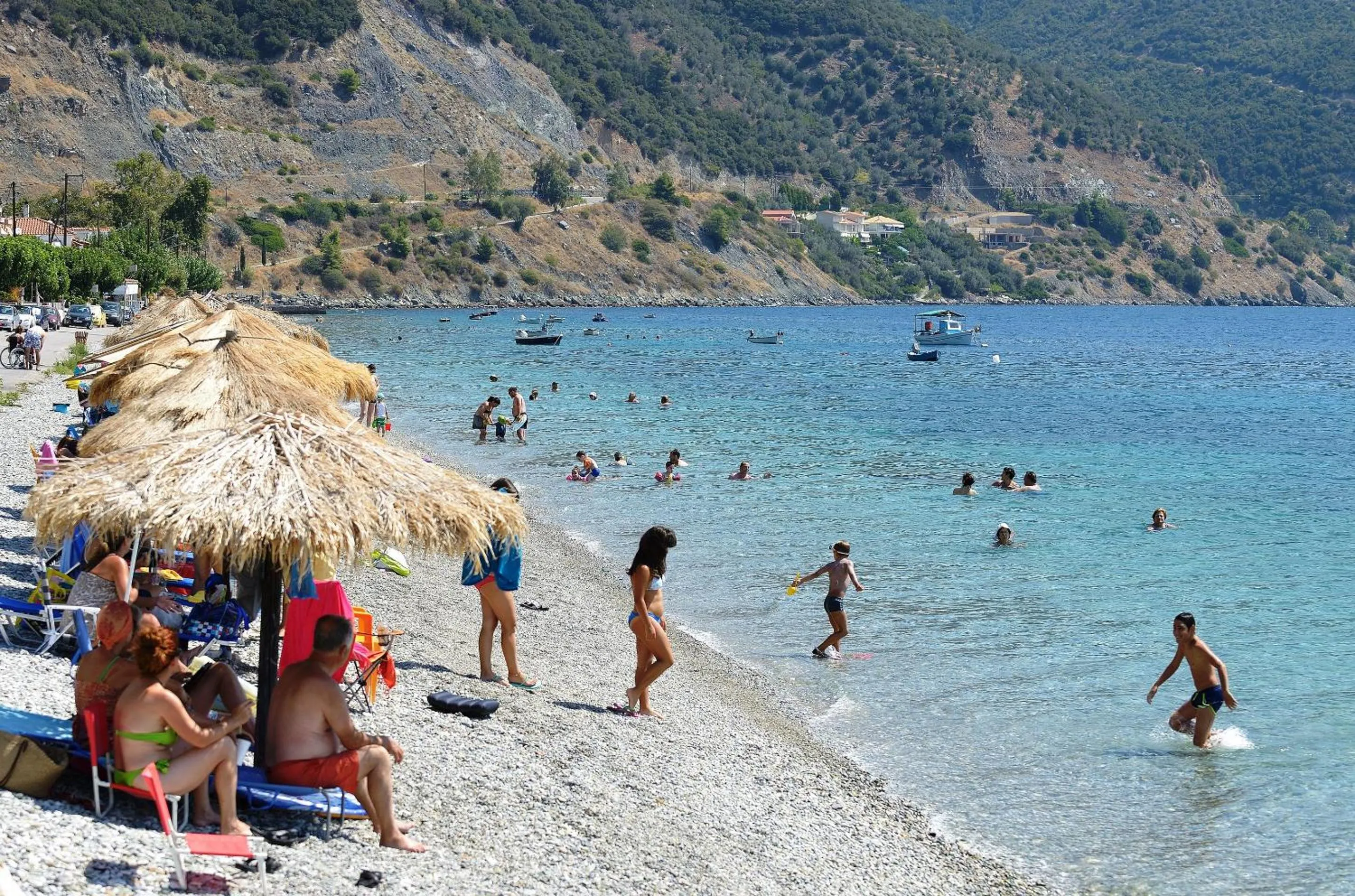 Beach in Pharos Rooms