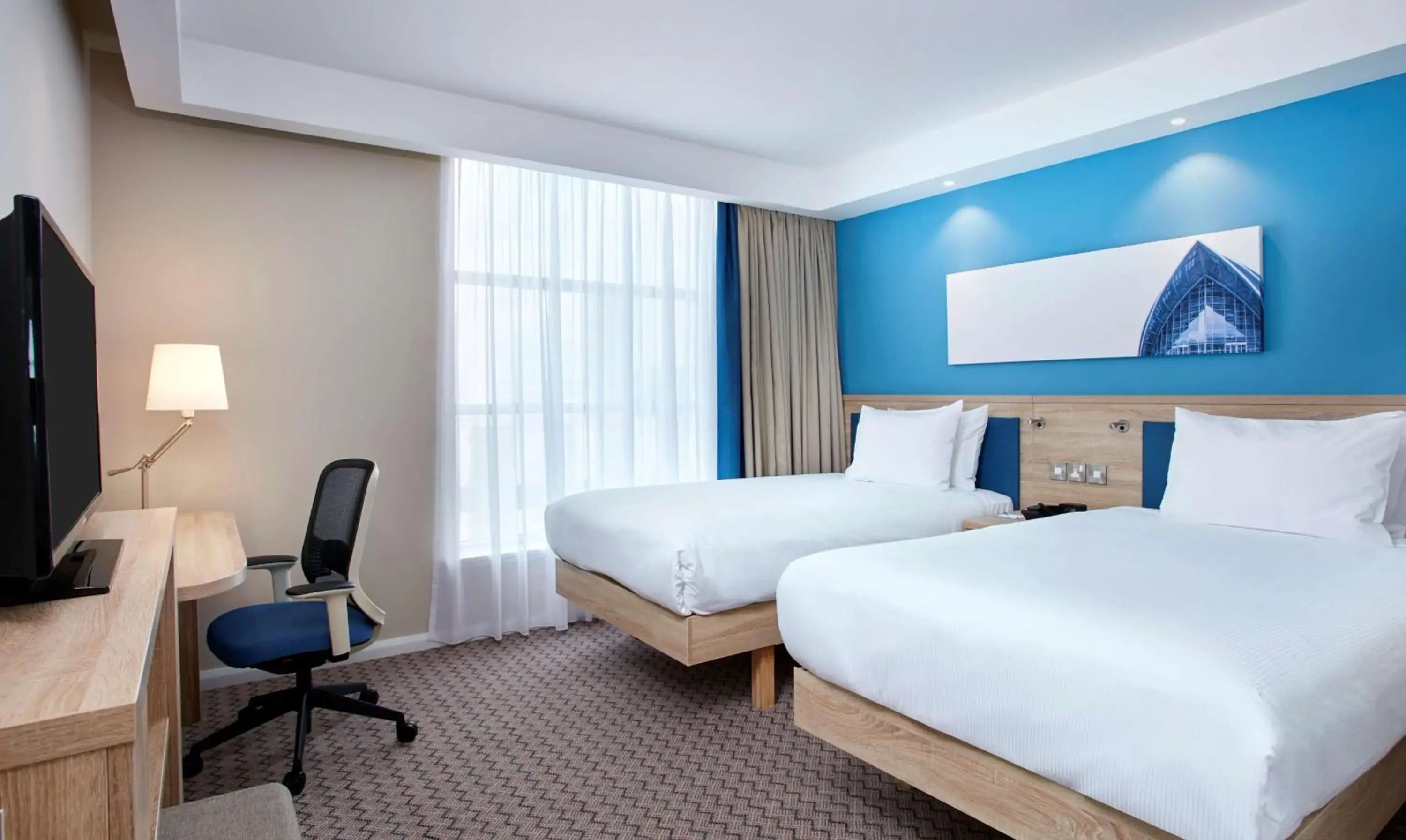 Twin Room in Hampton by Hilton Glasgow Central Twin Room in Hampton by Hilton Glasgow Central