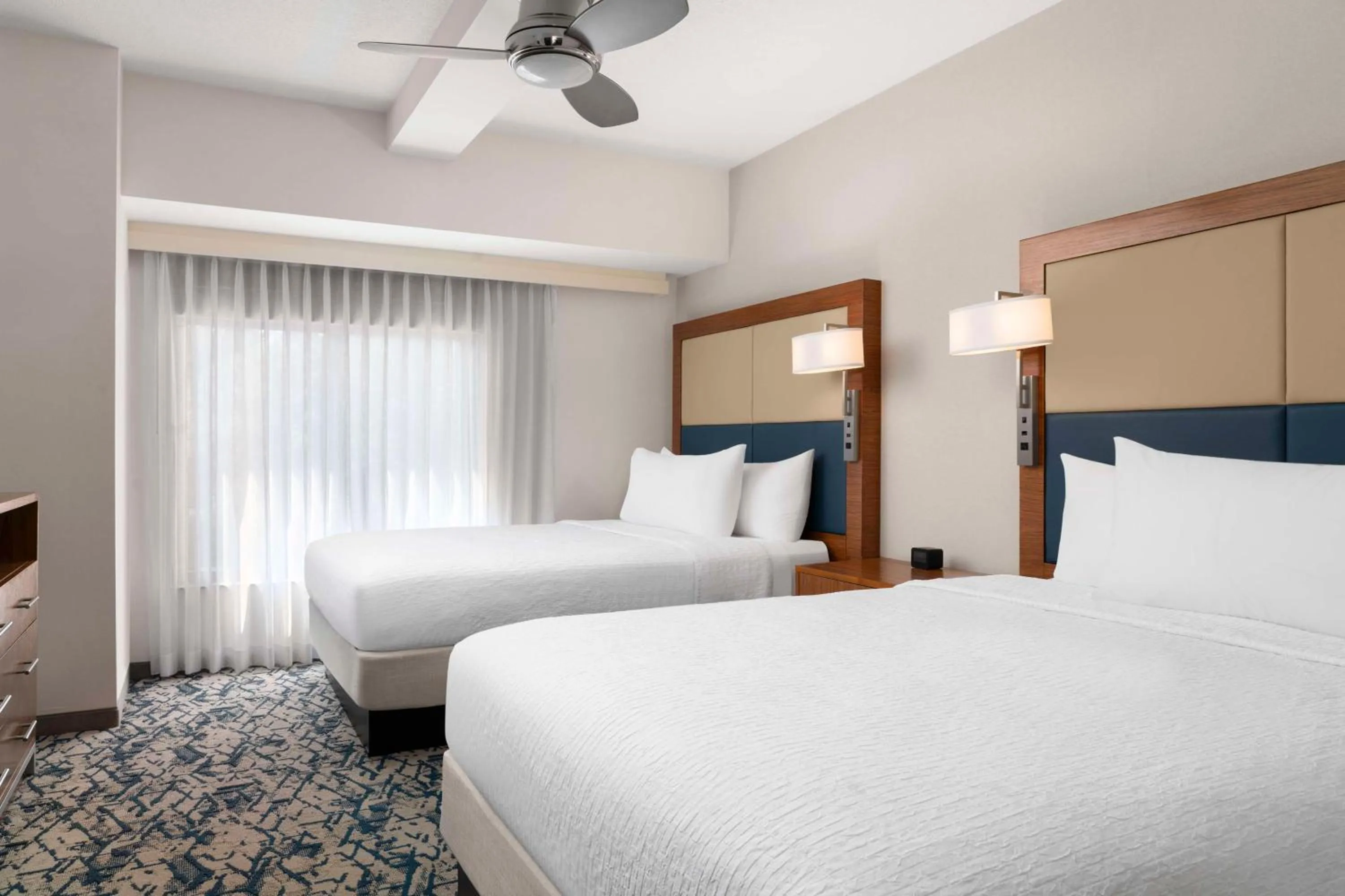 Bed in Homewood Suites by Hilton Boston Brookline-Longwood Medical