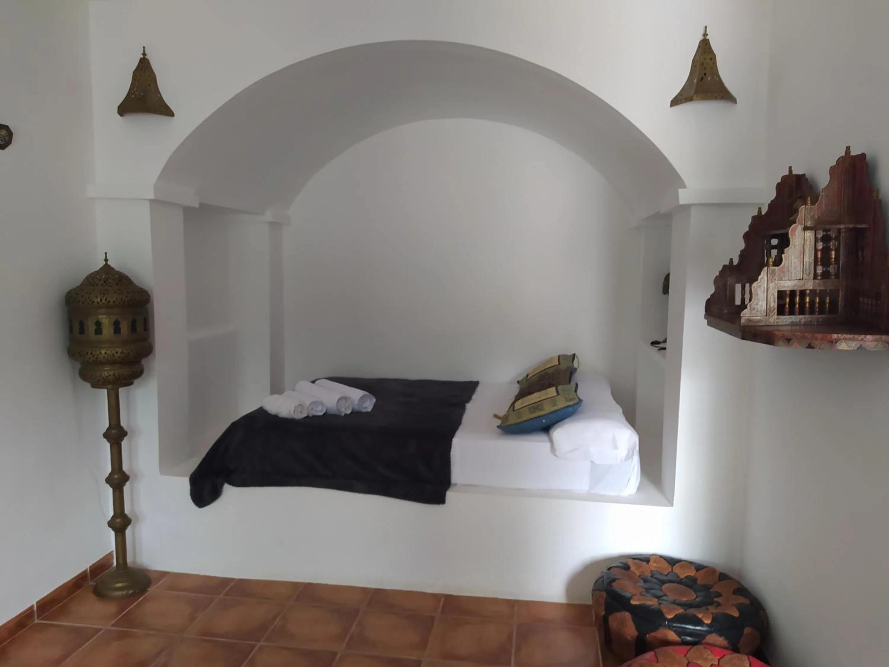 Bed in Hotel Rural La Marmita de Ahlam