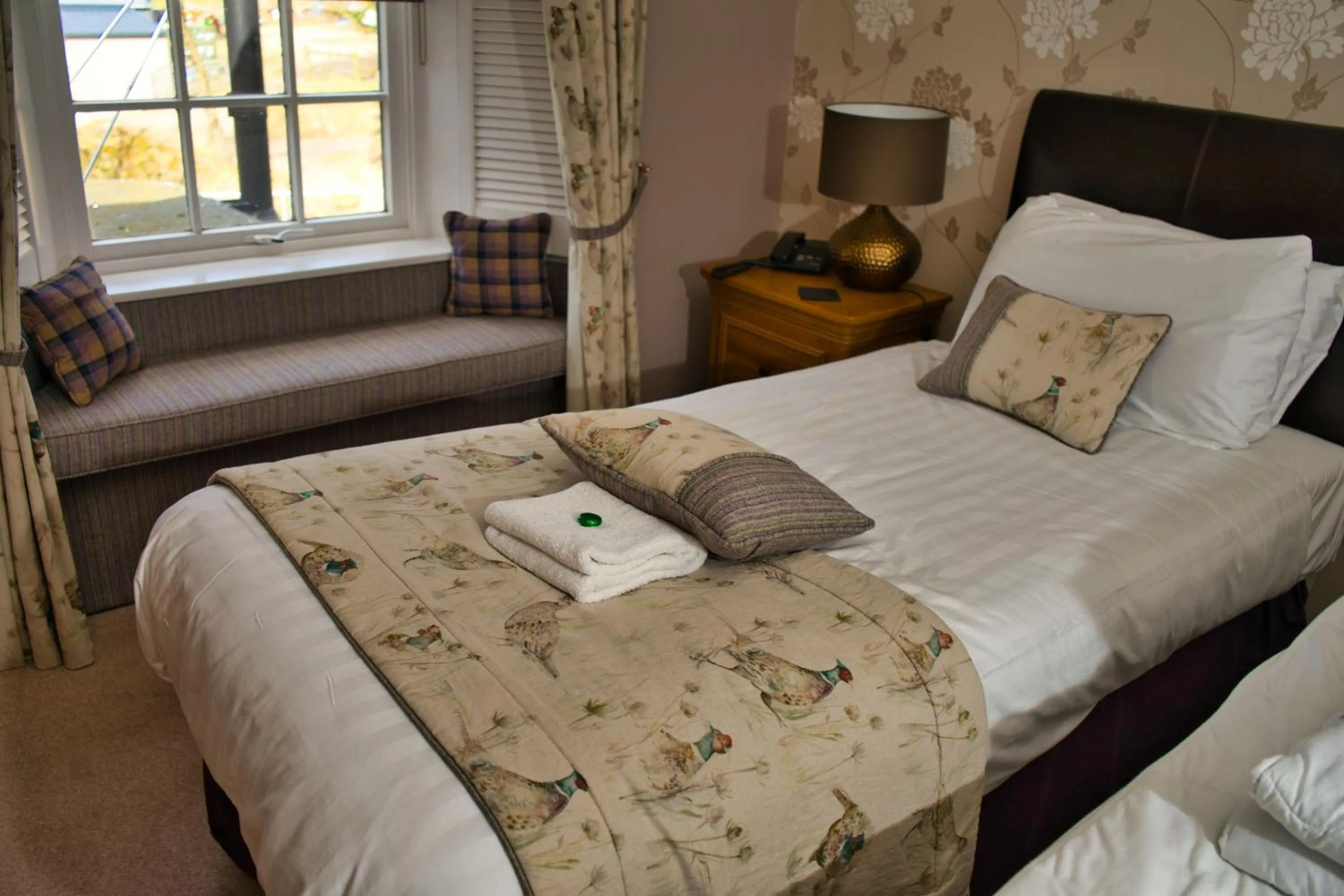 Bed in Glen Clova Hotel & Luxury Lodges