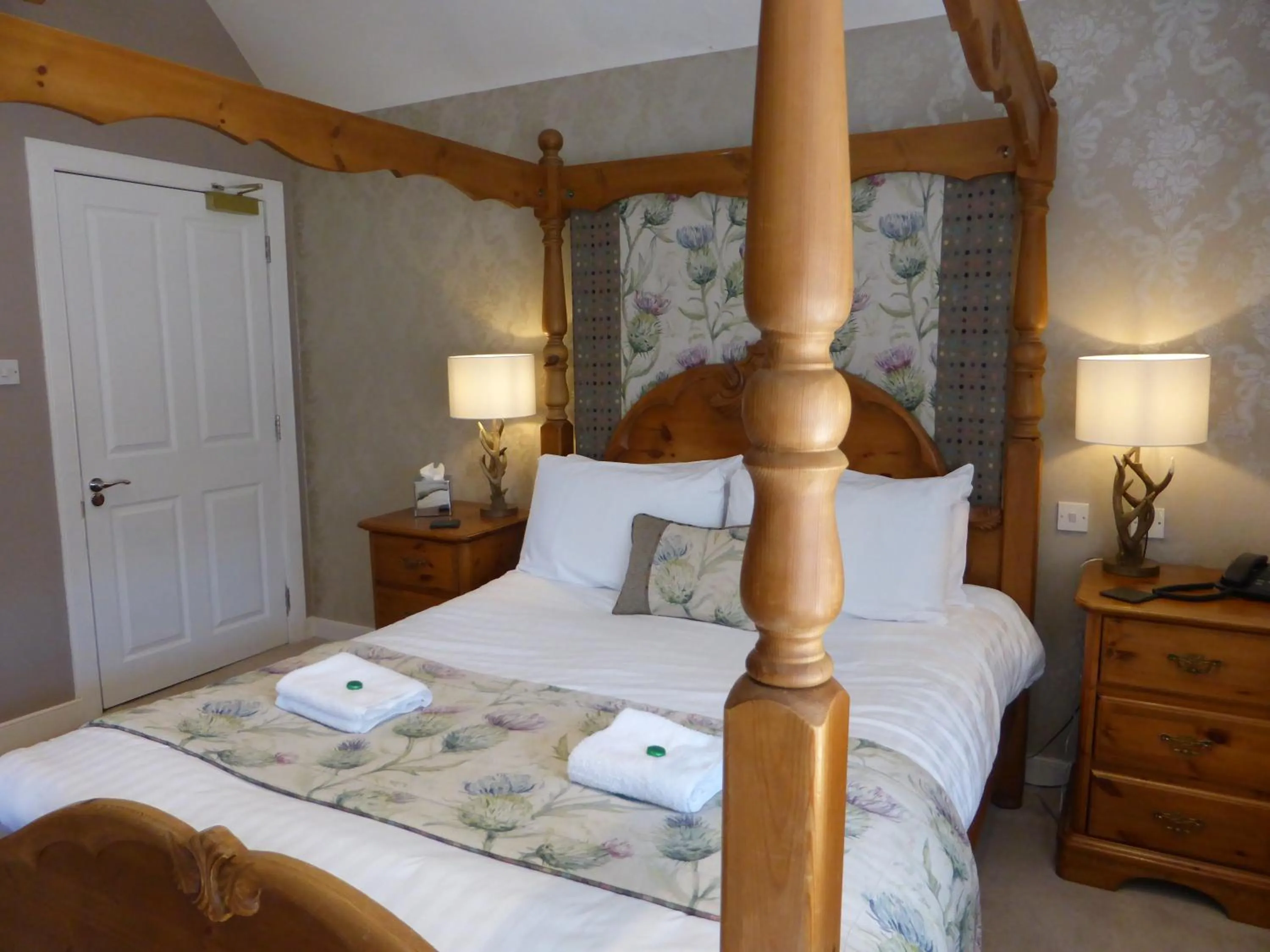 Bed in Glen Clova Hotel & Luxury Lodges