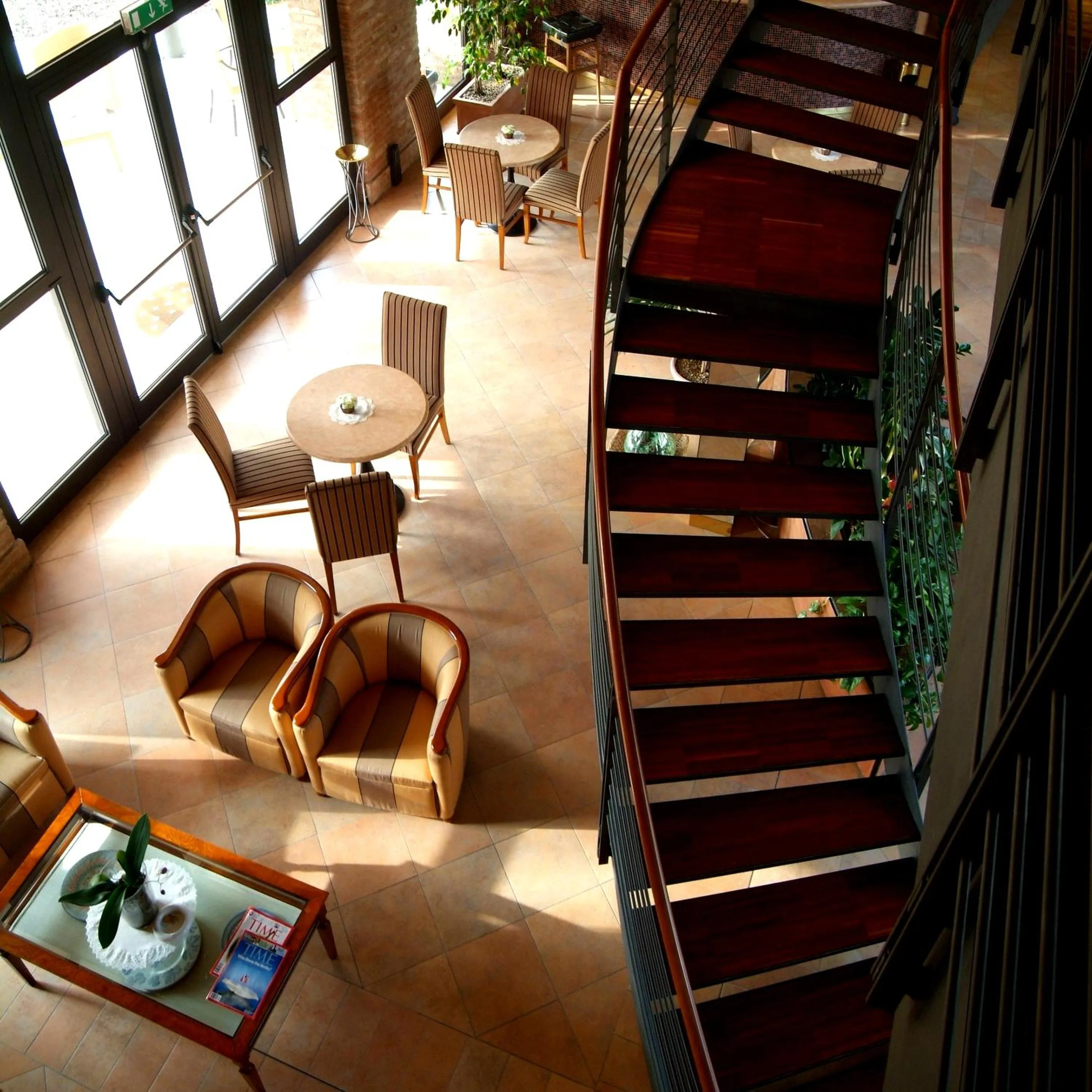 Communal lounge/ TV room in Hotel Ristorante Novecento