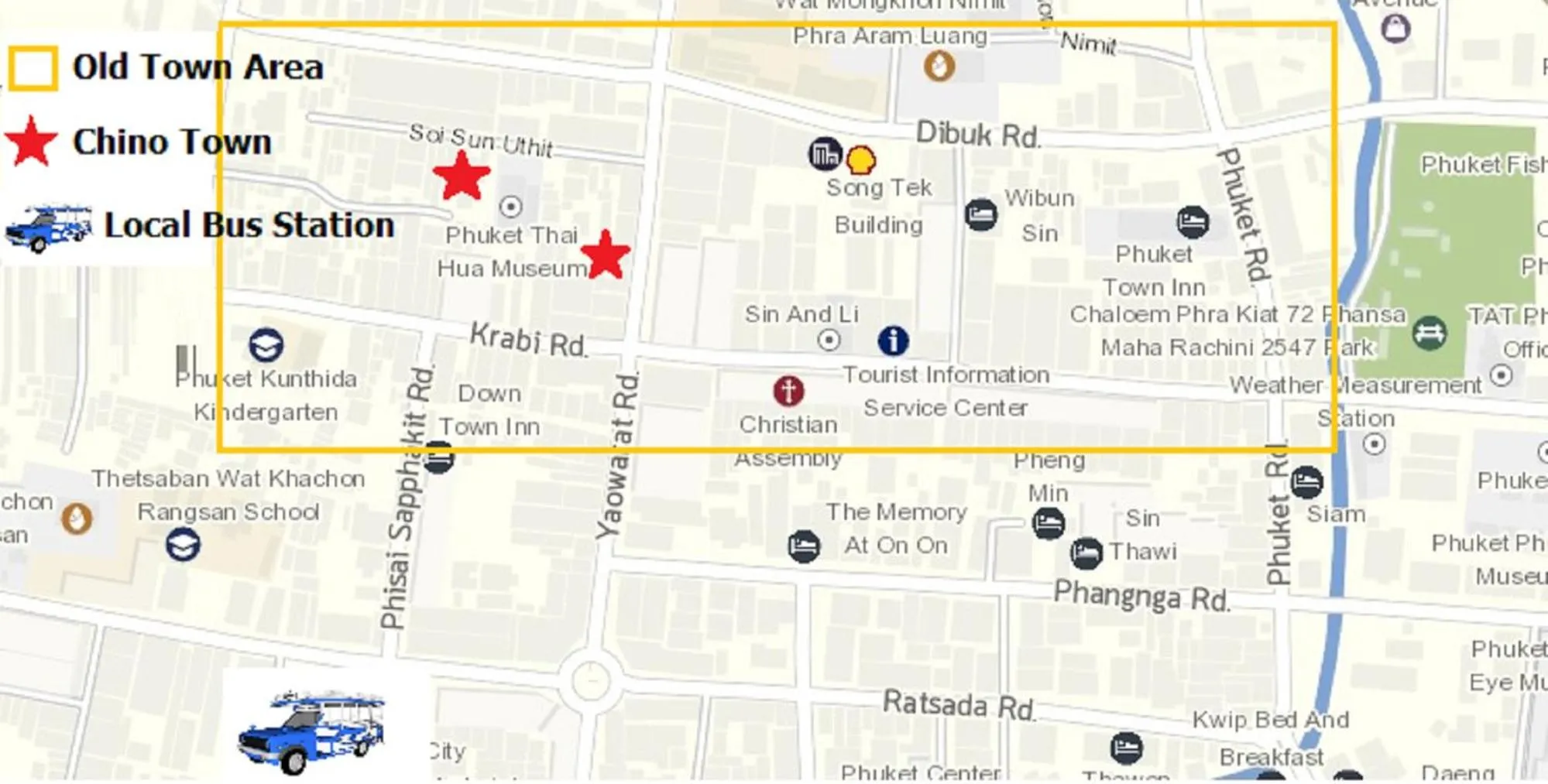 Area and facilities in Chino Town at Yaowarat Phuket - SHA Plus