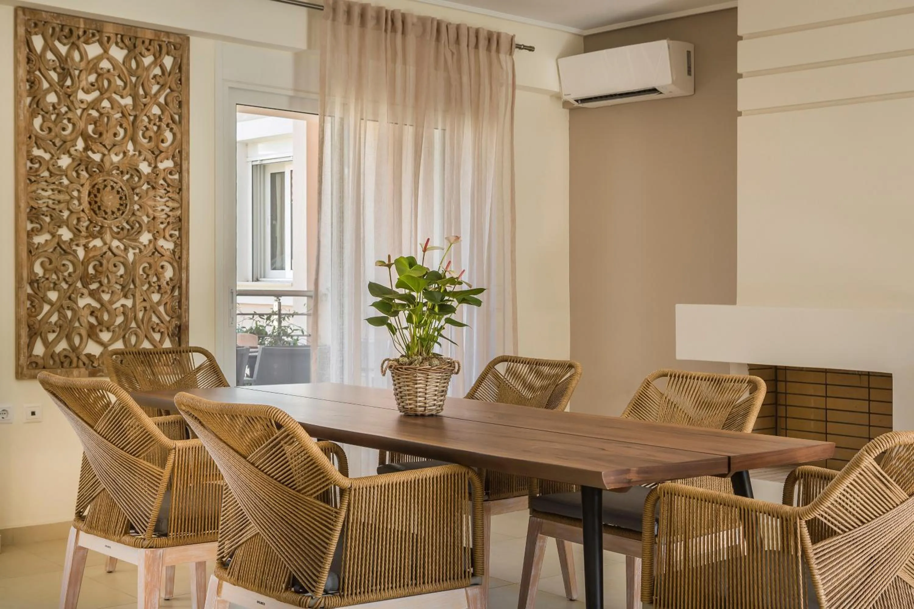 Living room in Meliti Waterfront Suites