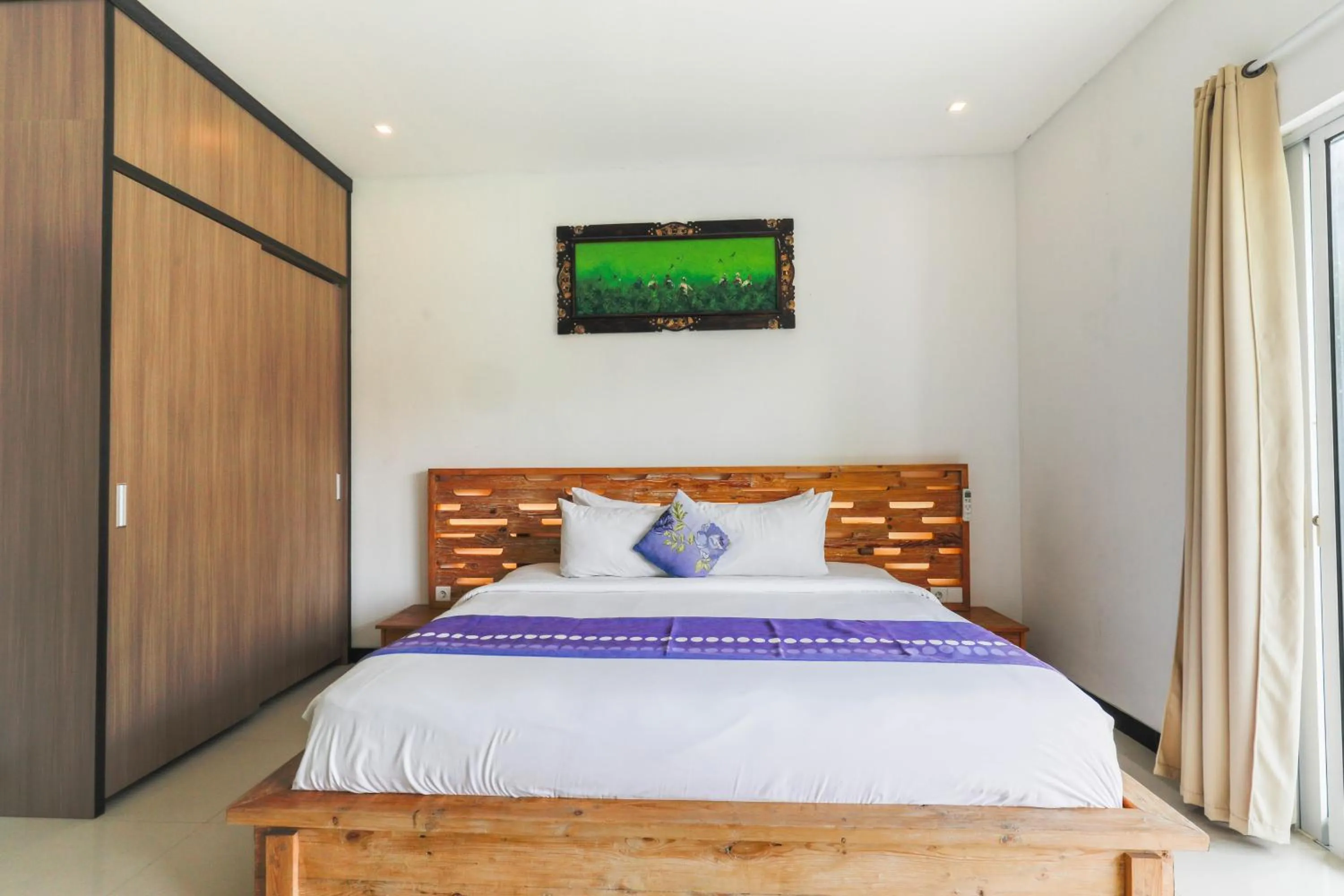 Balcony/Terrace, Bed in Puri Bagus Villa by Great Bali Villas