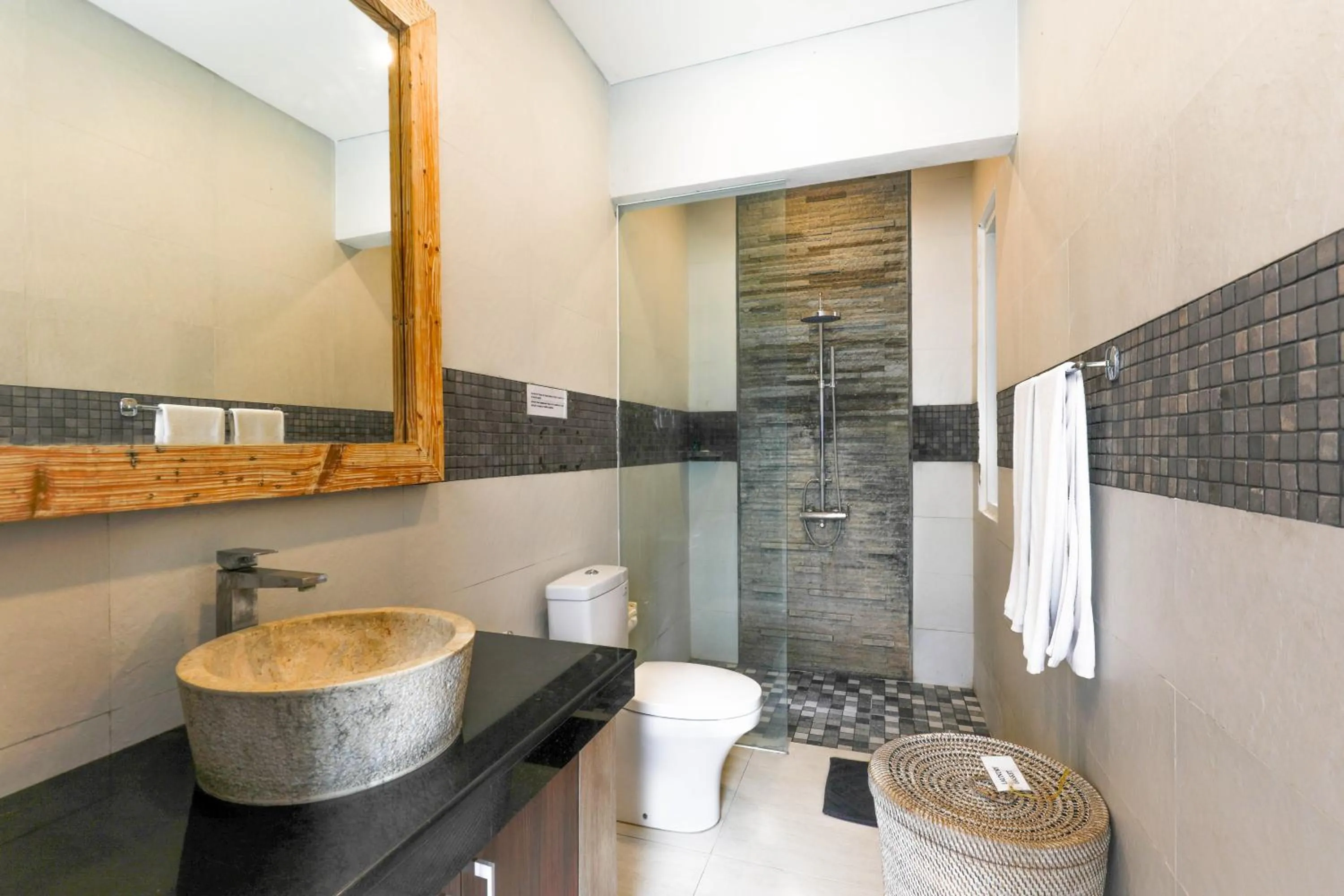 Shower in Puri Bagus Villa by Great Bali Villas