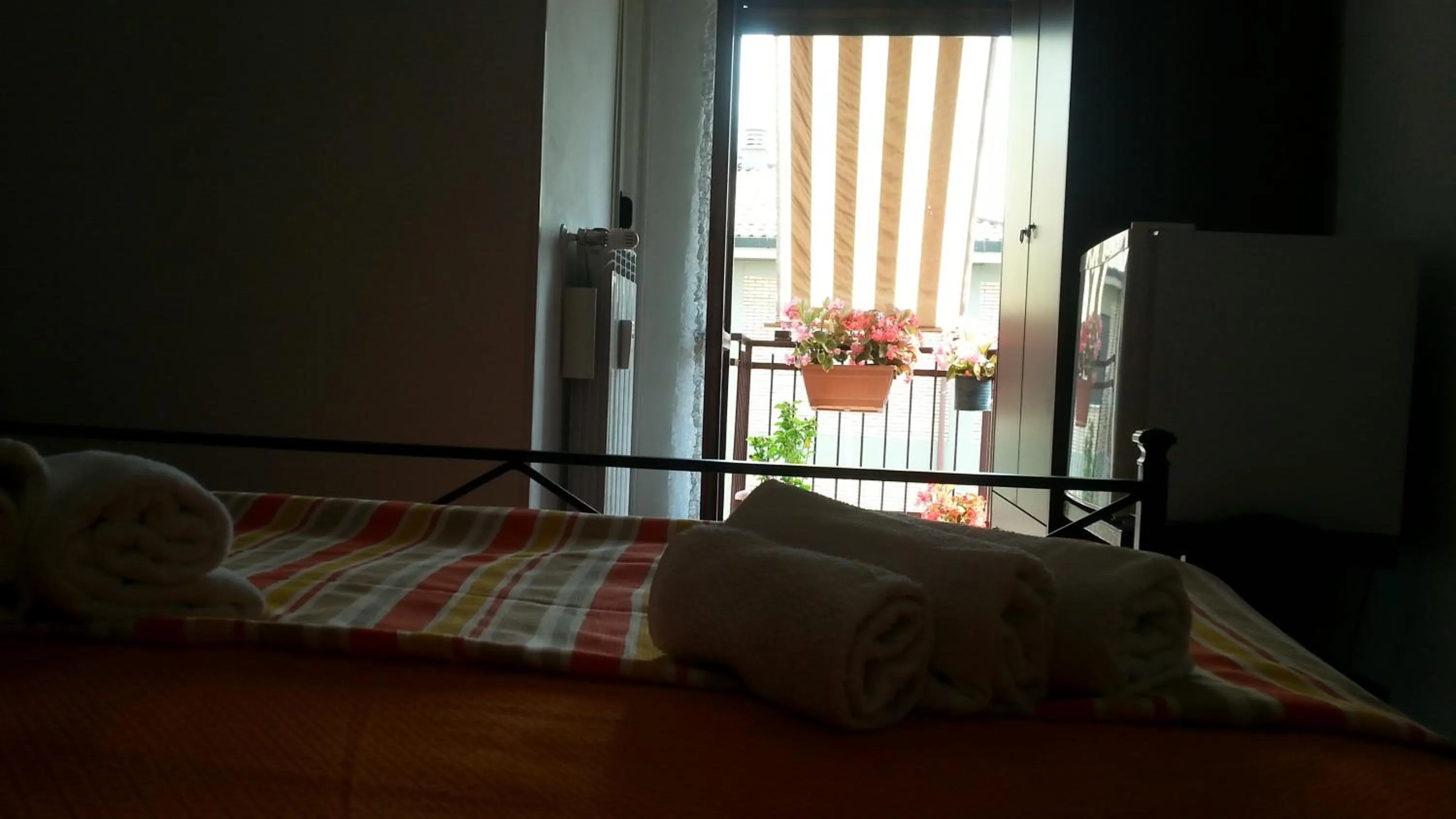 Balcony/Terrace, Bed in B&B La Cubanina