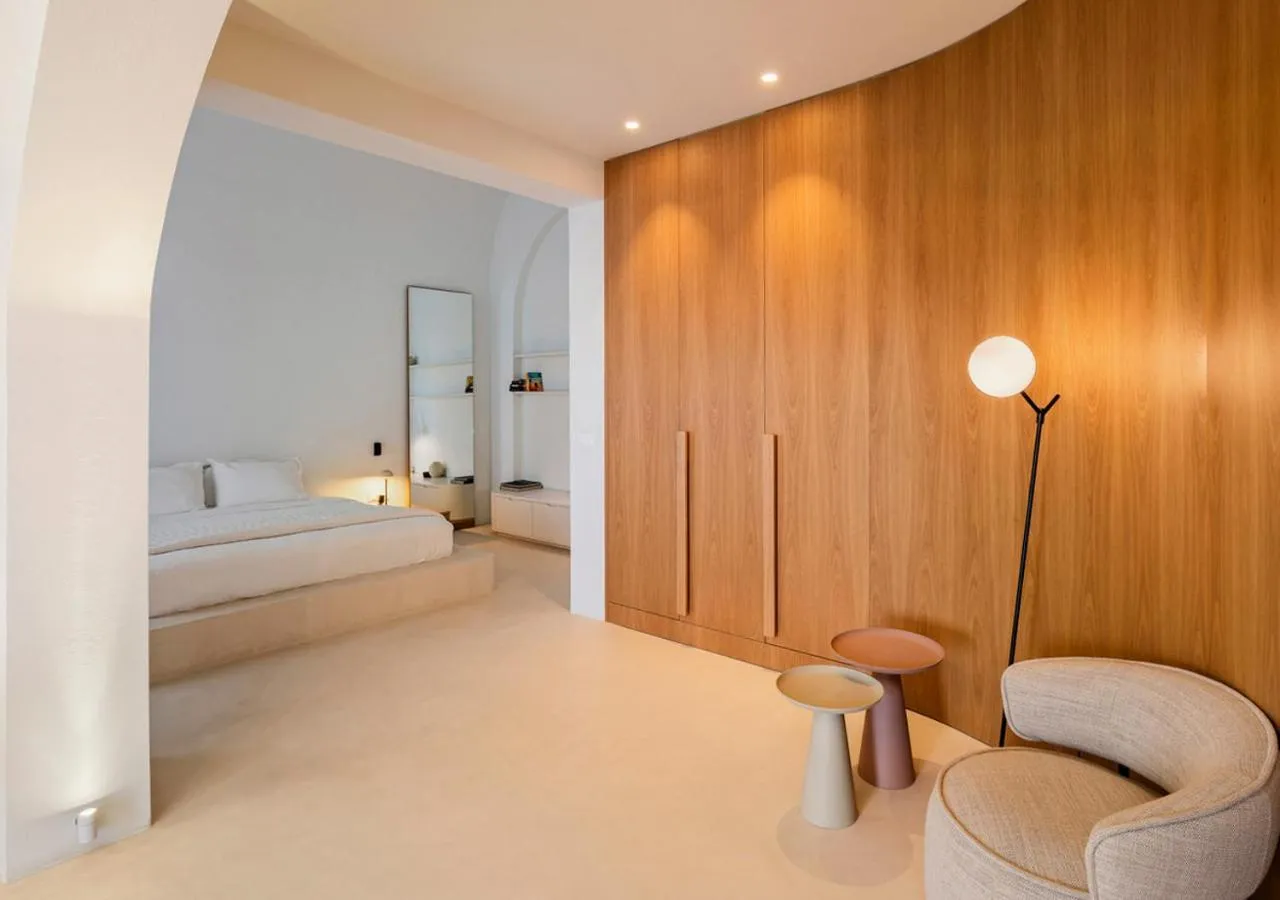Bedroom, Bed in Orabel Suites Santorini (Adults Only)