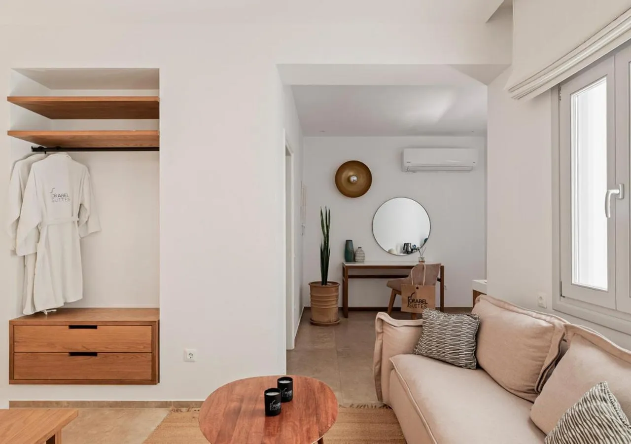Seating area in Orabel Suites Santorini (Adults Only)