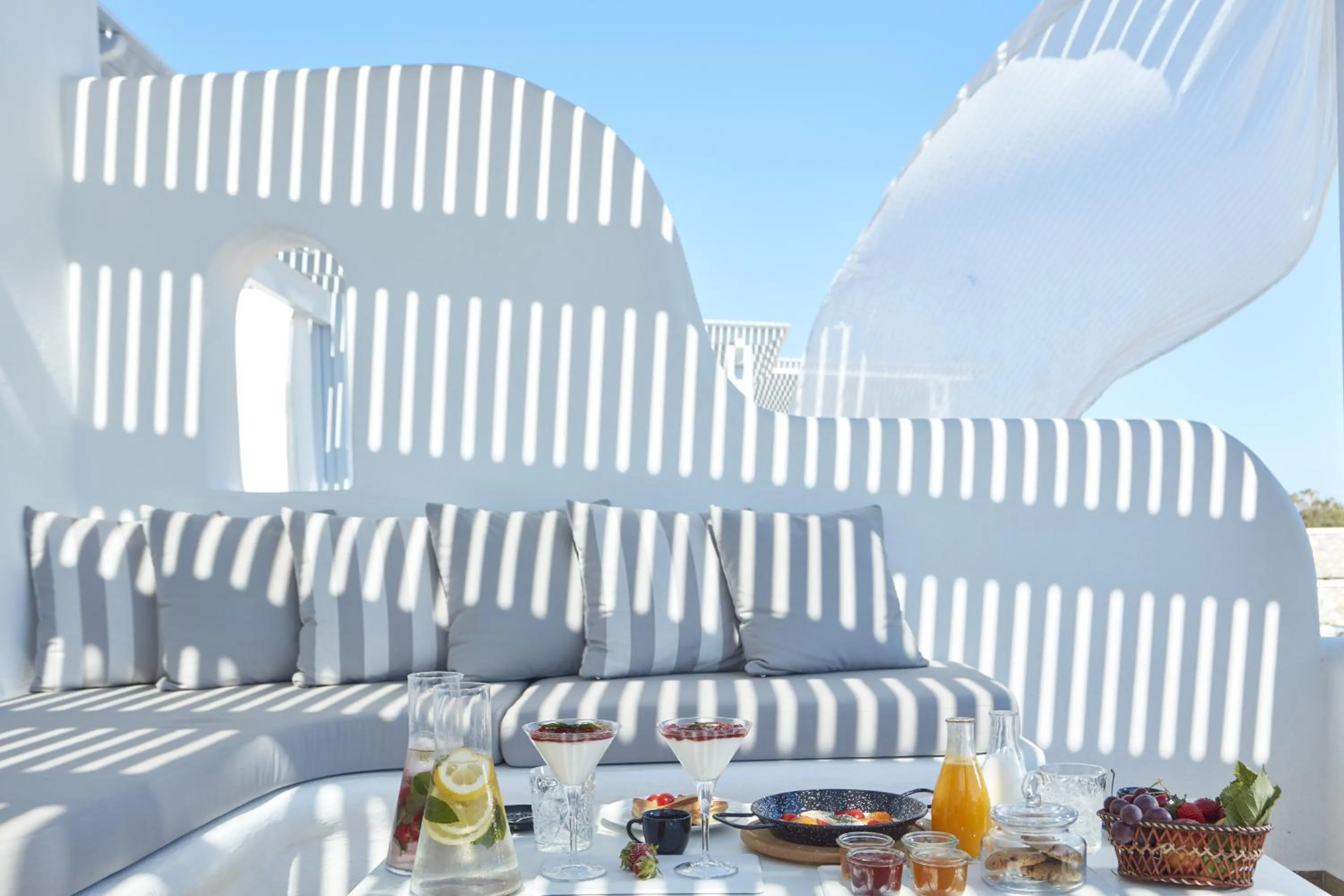 Patio in Orabel Suites Santorini (Adults Only)