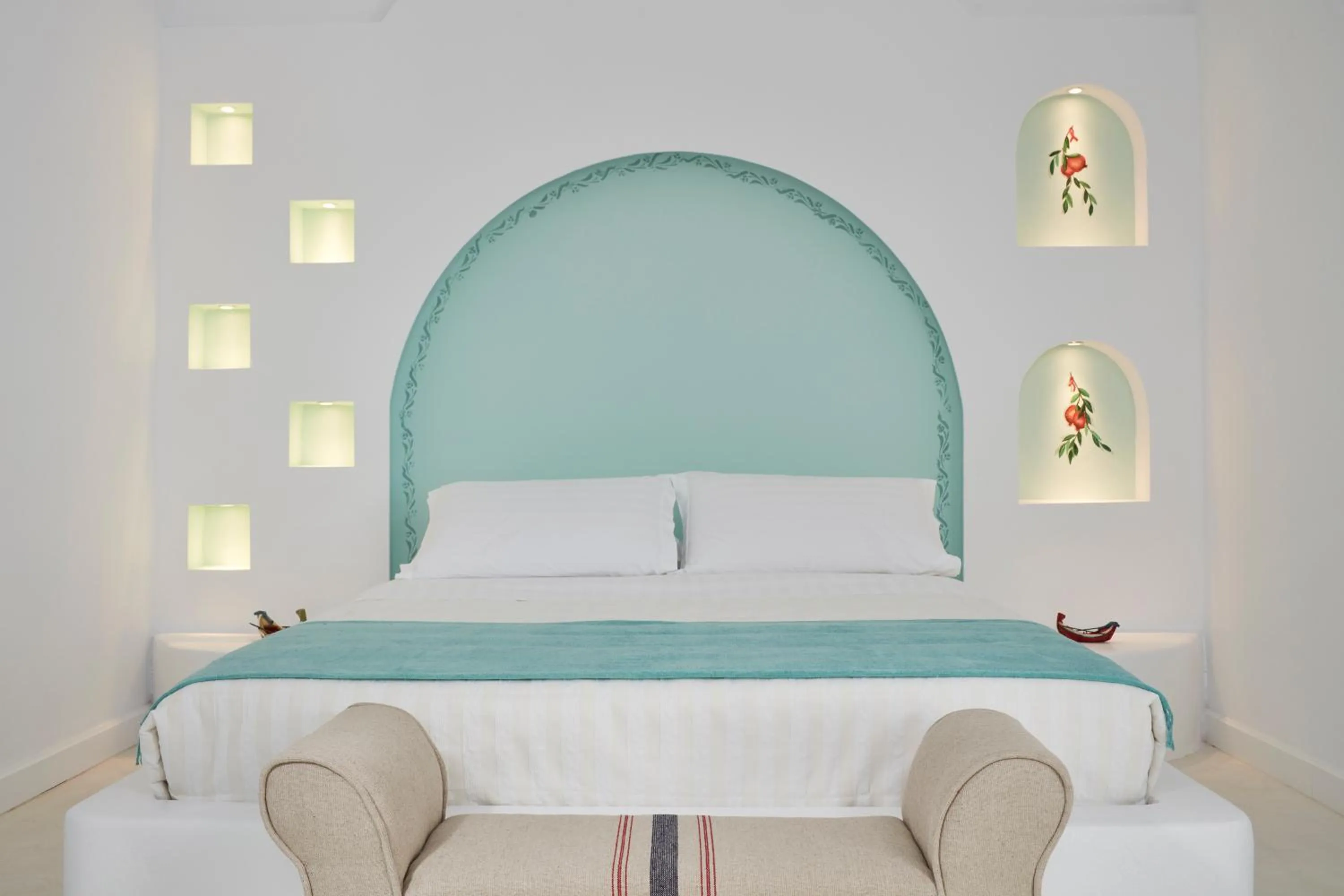 Bedroom, Bed in Orabel Suites Santorini (Adults Only)