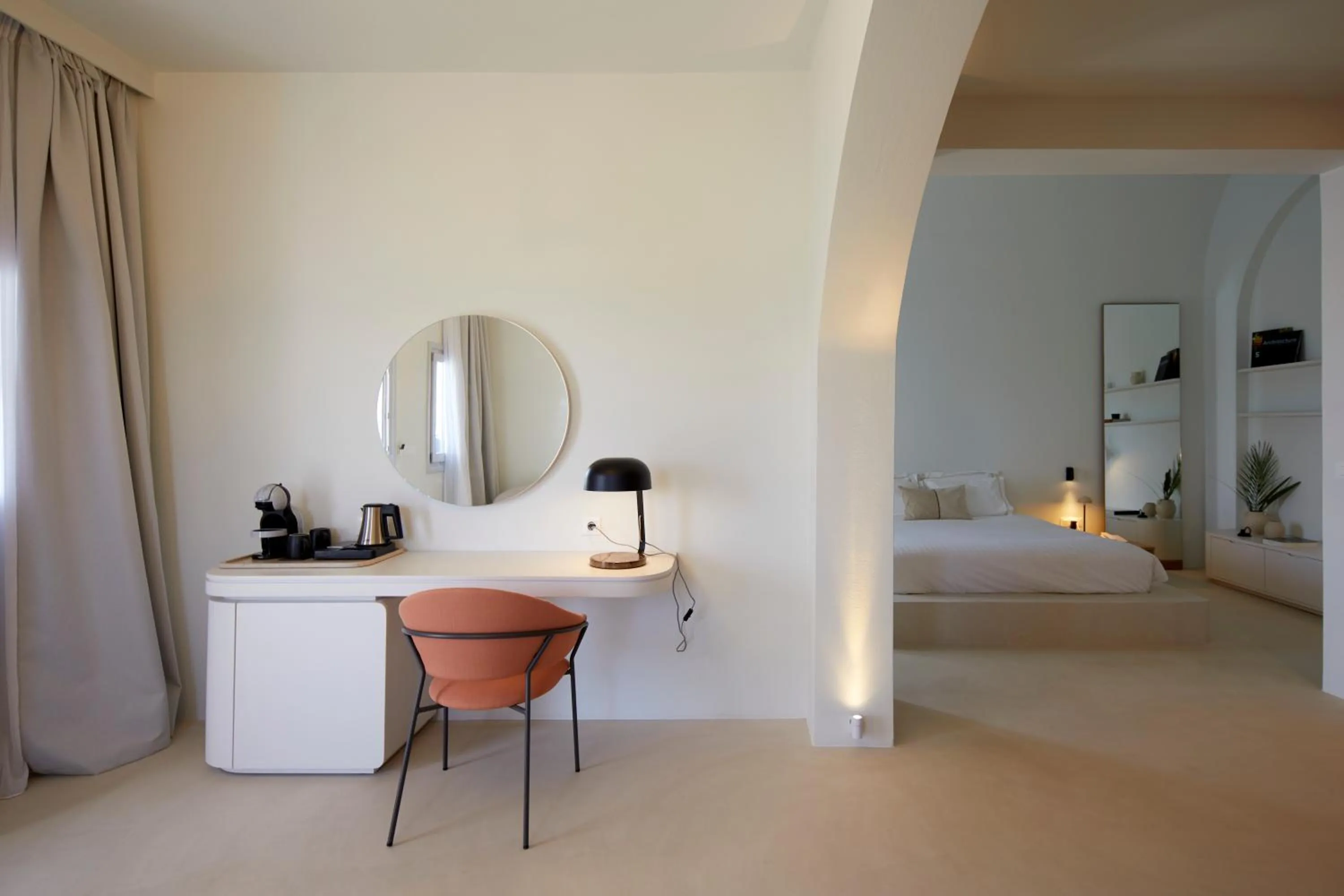 Bedroom, Bed in Orabel Suites Santorini (Adults Only)