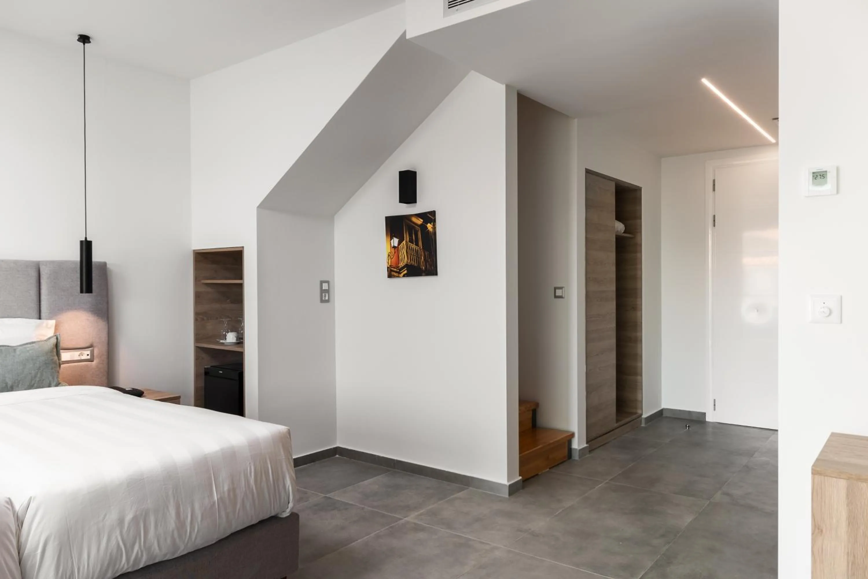 Bedroom, Bed in Acharavi Beach Hotel