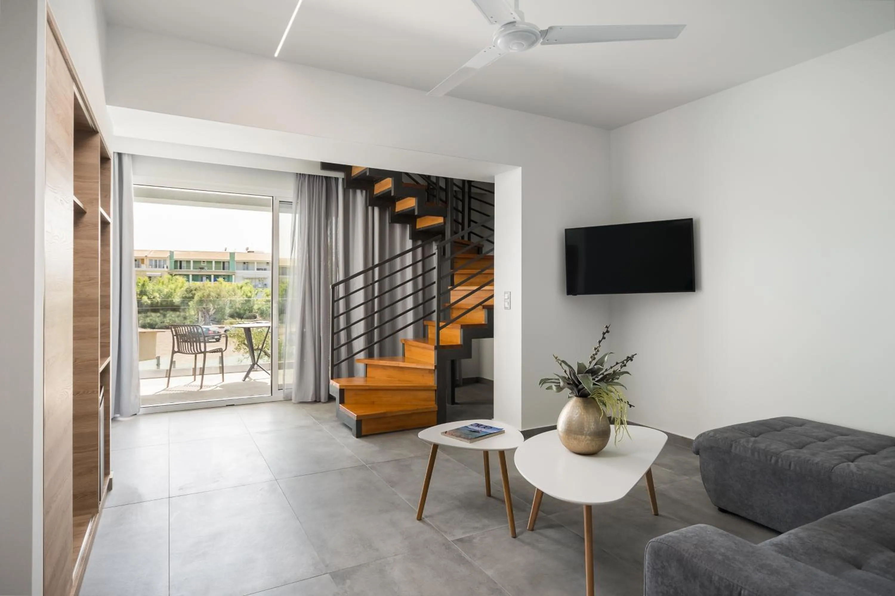 Seating area in Acharavi Beach Hotel