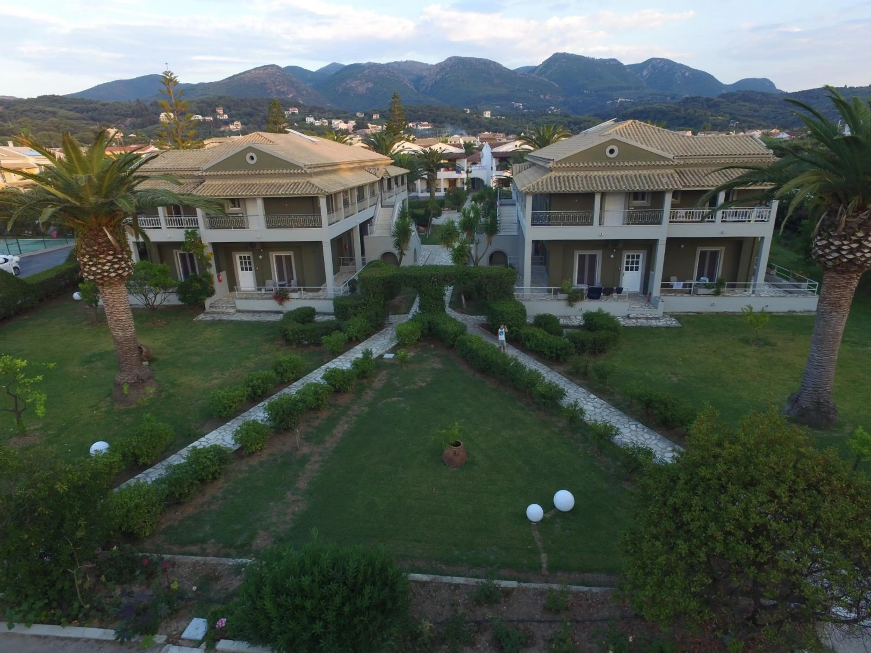 Garden view in Acharavi Beach Hotel