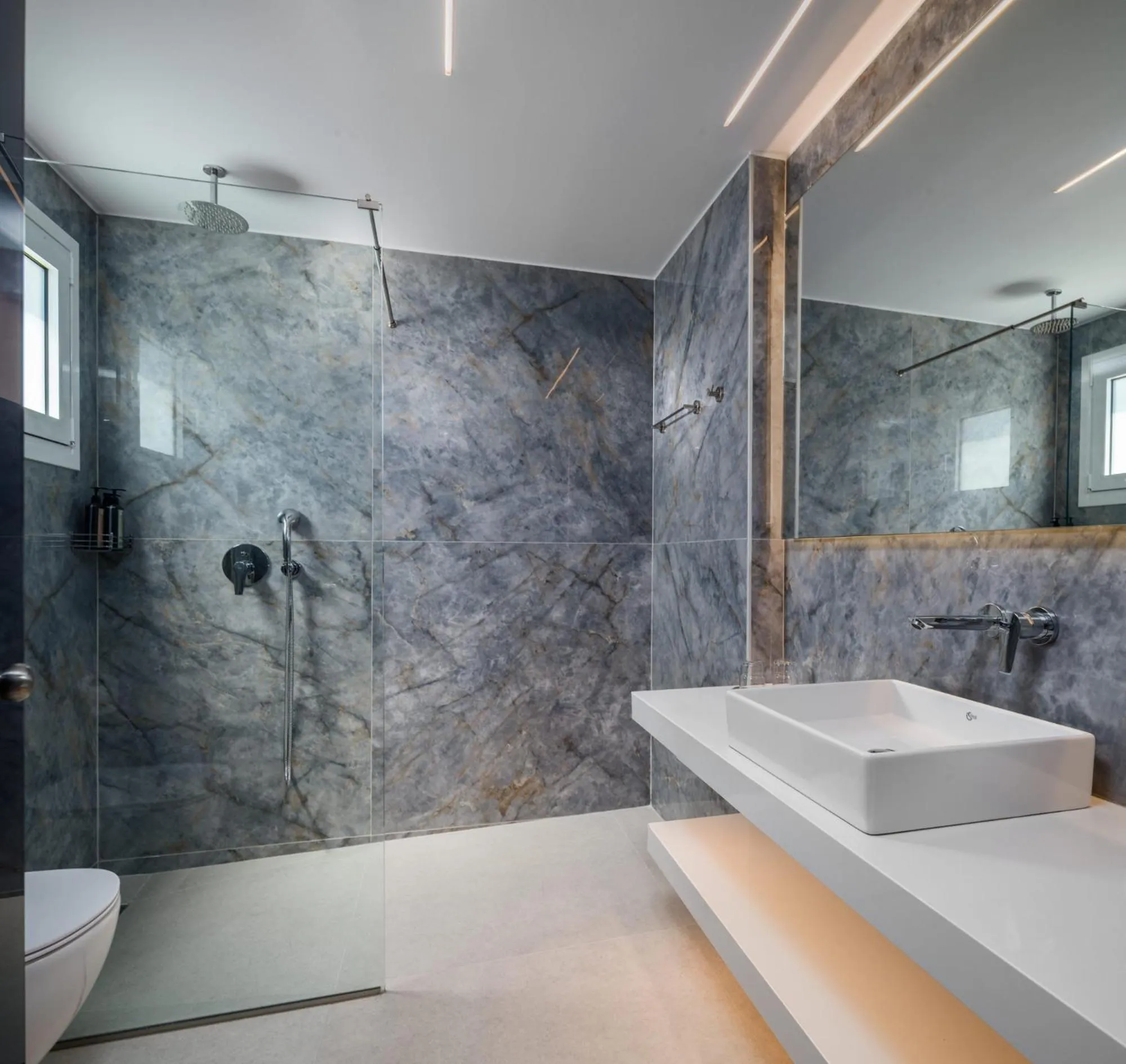 Bathroom in Acharavi Beach Hotel