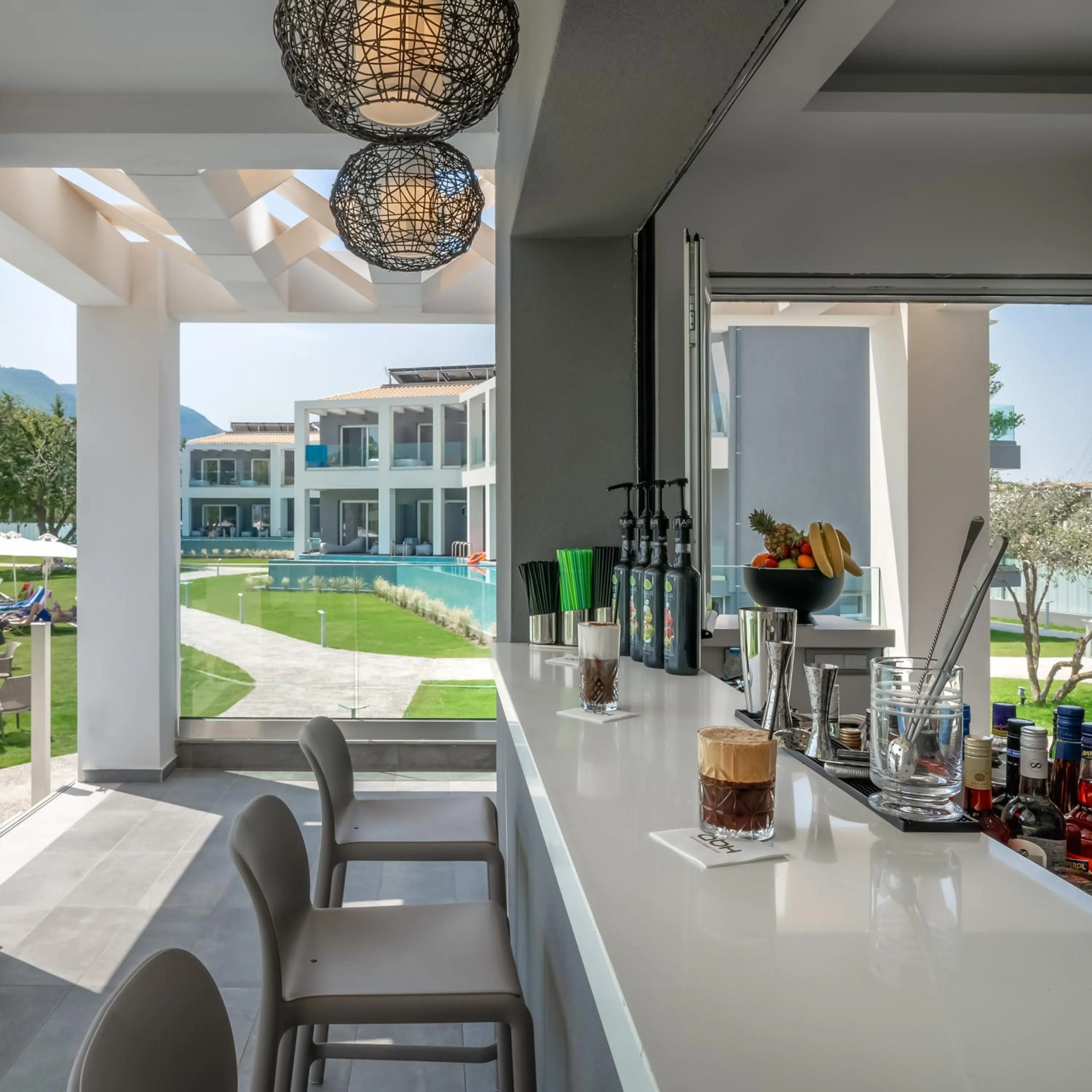 Lounge or bar in Acharavi Beach Hotel