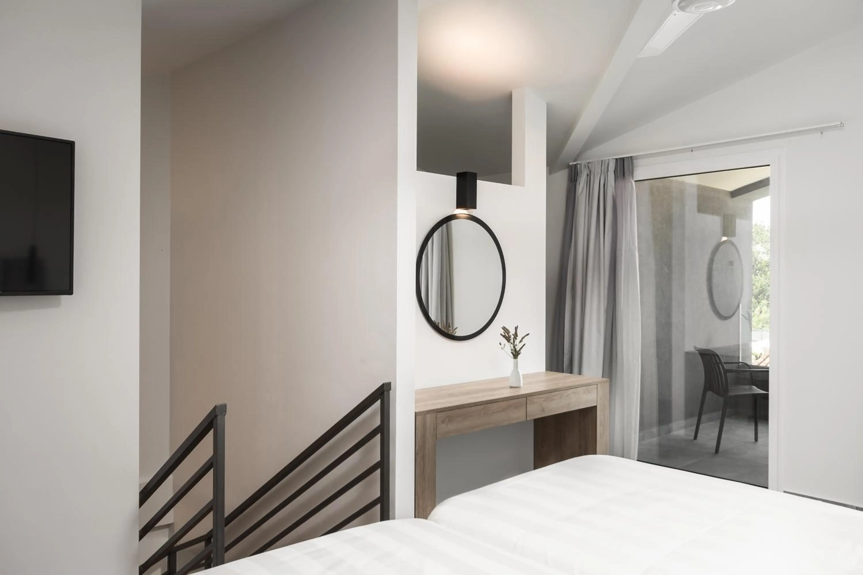 Bedroom, Bed in Acharavi Beach Hotel