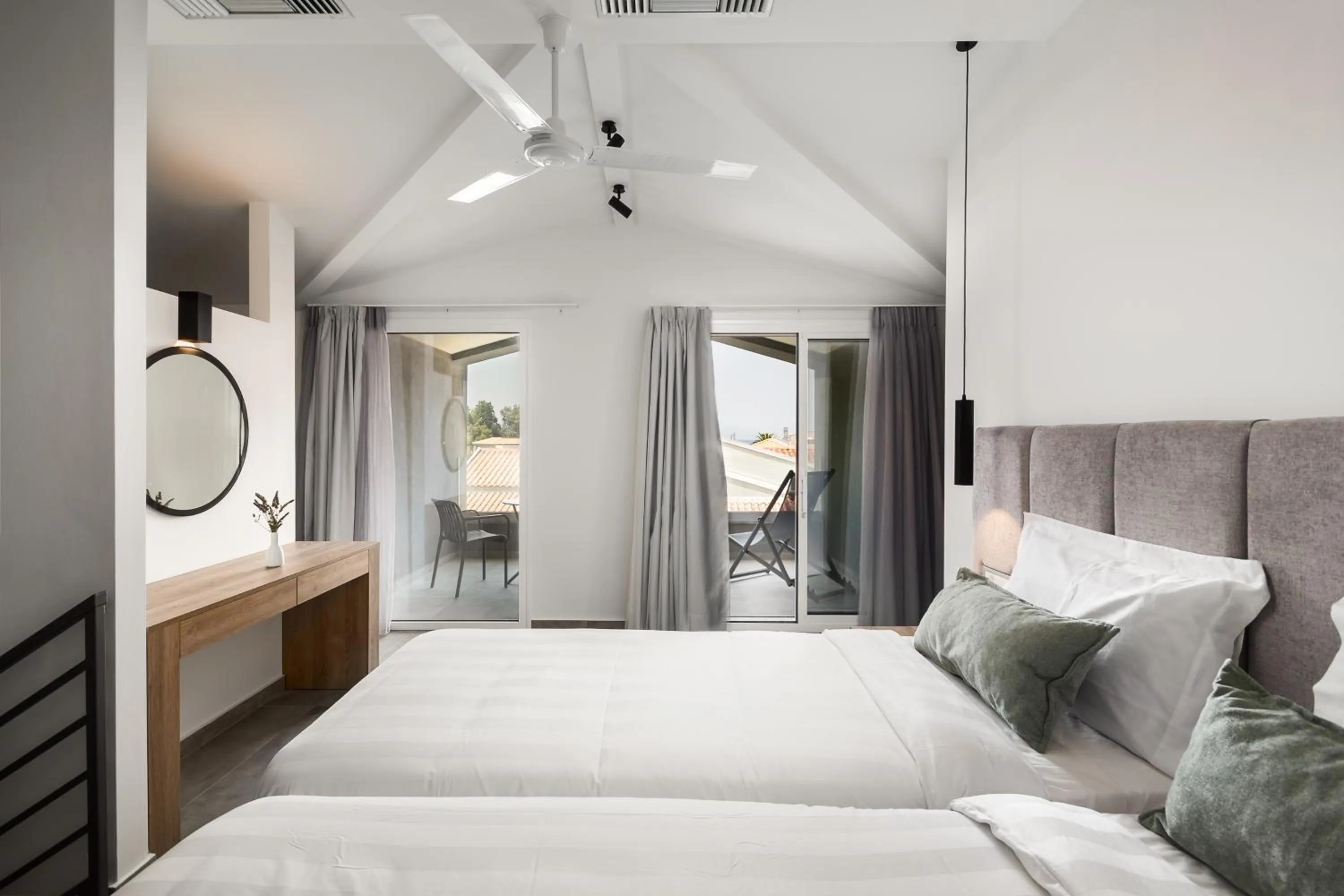 Photo of the whole room, Bed in Acharavi Beach Hotel