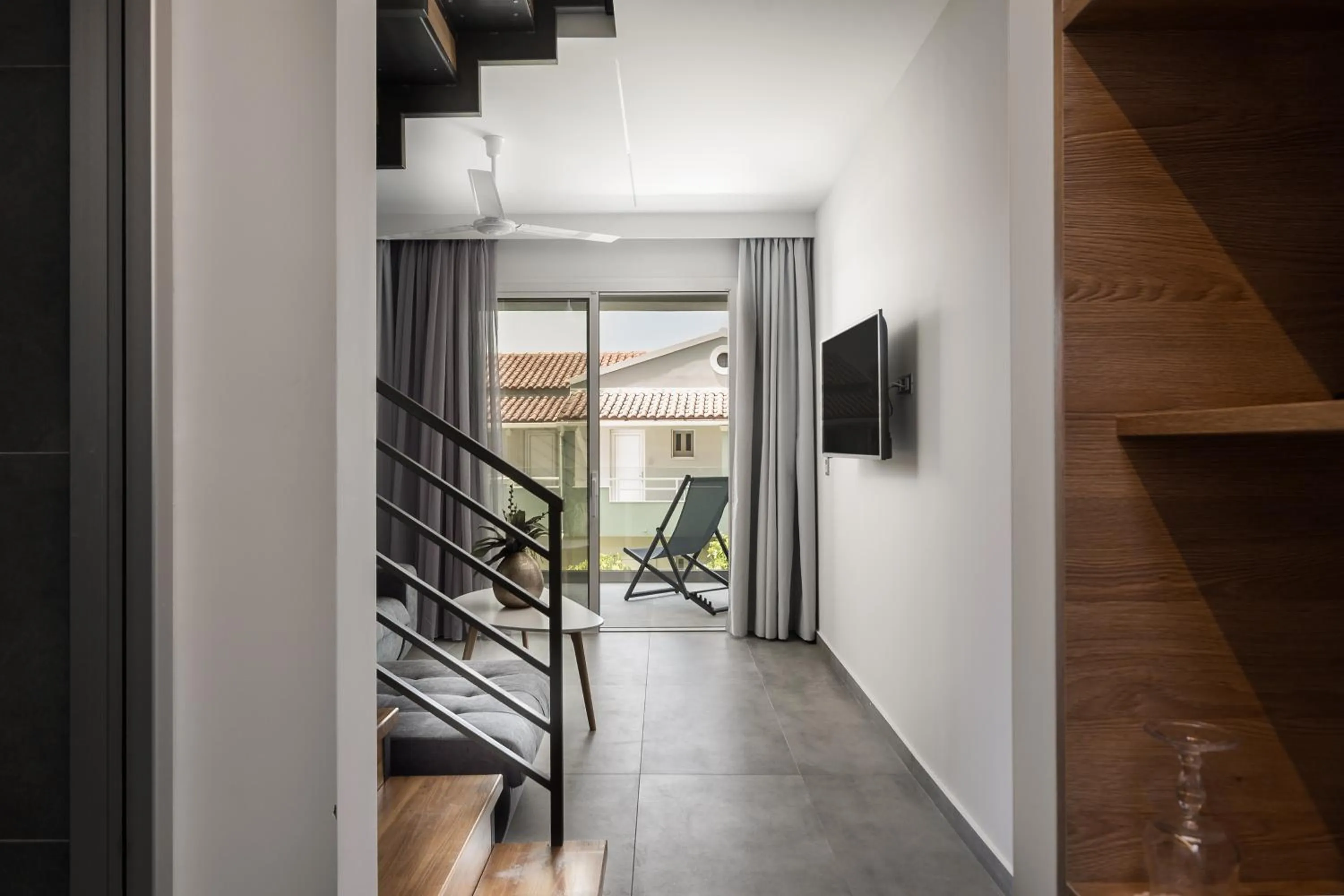 Seating area in Acharavi Beach Hotel