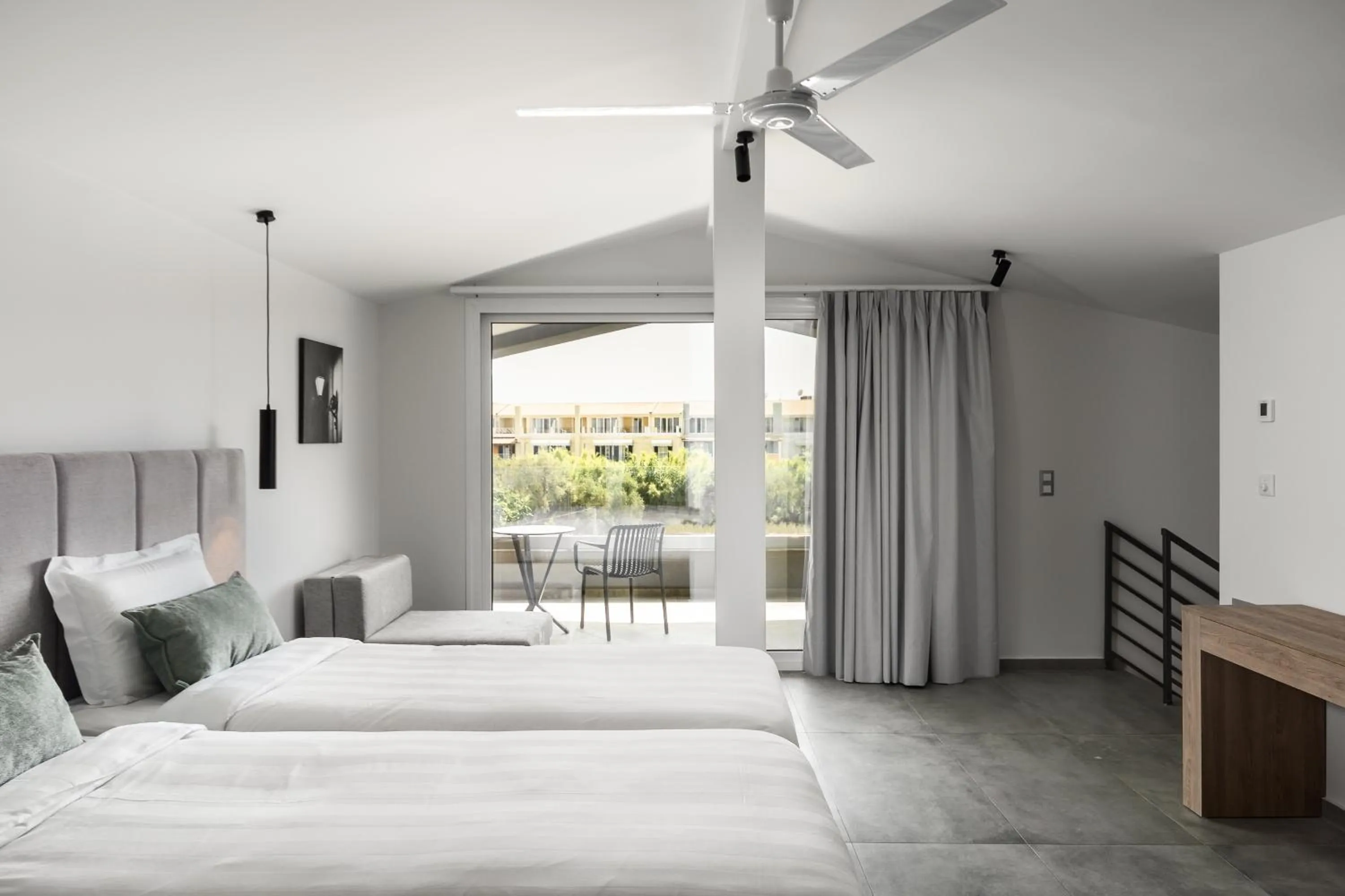 Bedroom, Bed in Acharavi Beach Hotel