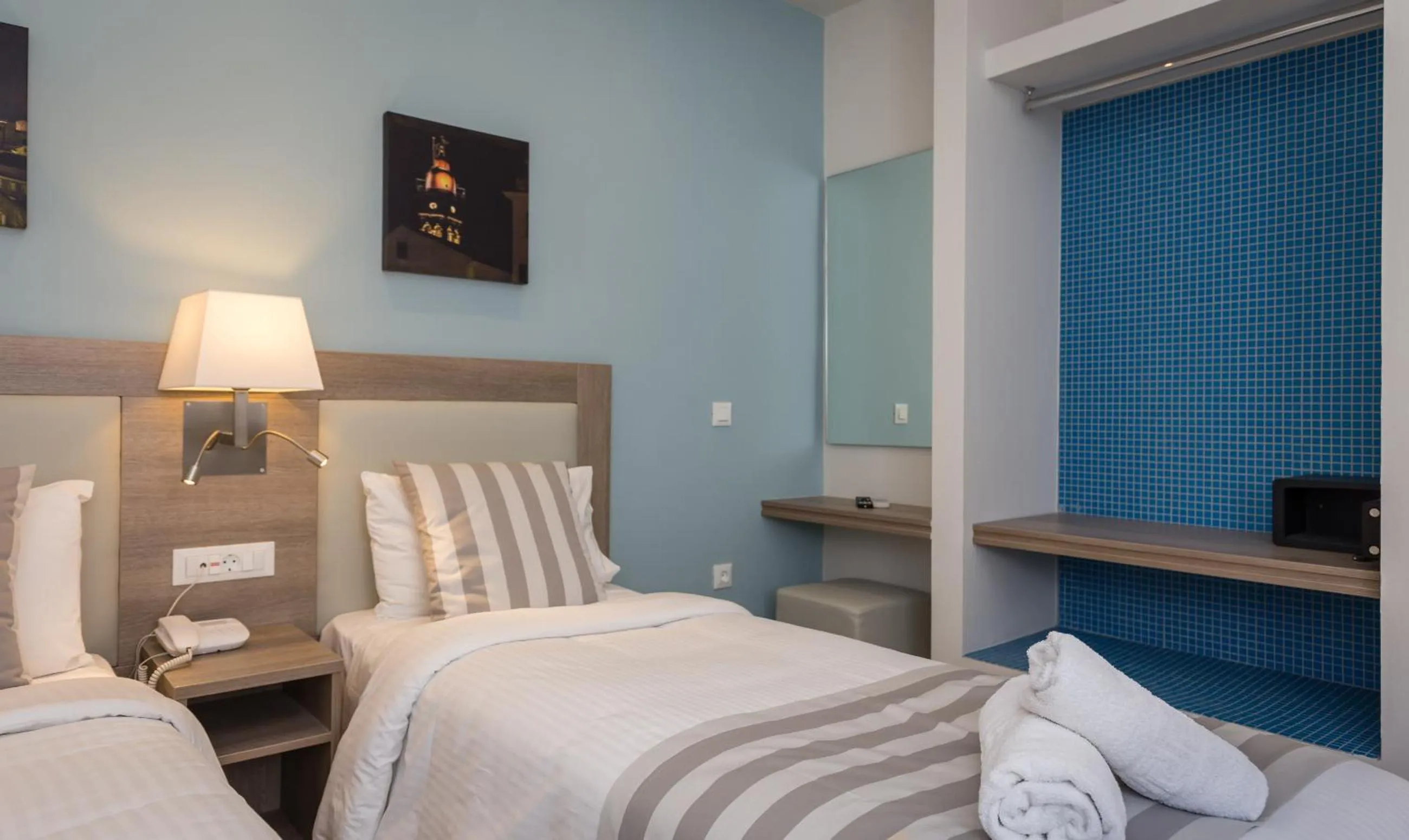 Photo of the whole room, Bed in Acharavi Beach Hotel