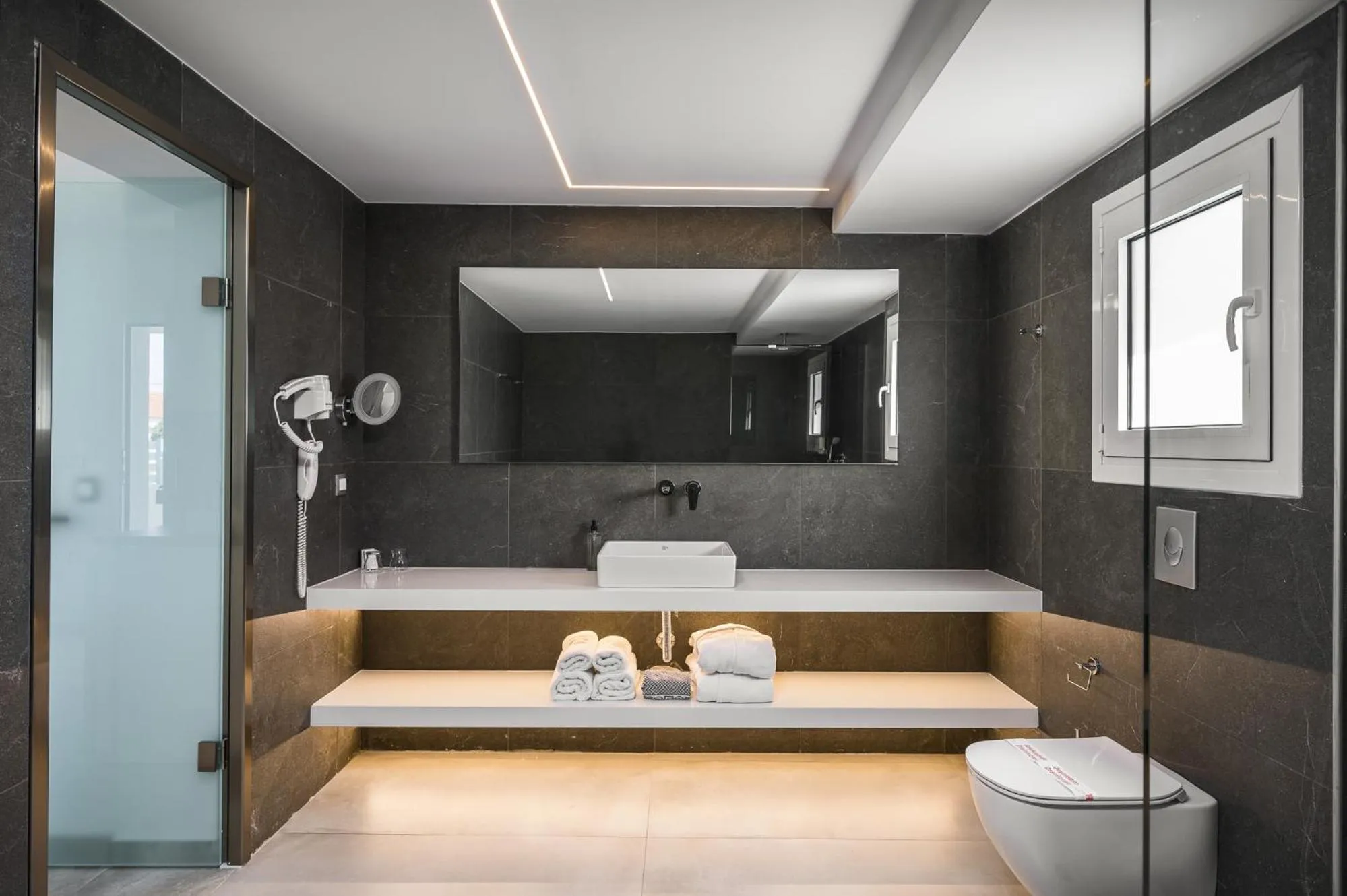 Bathroom in Acharavi Beach Hotel