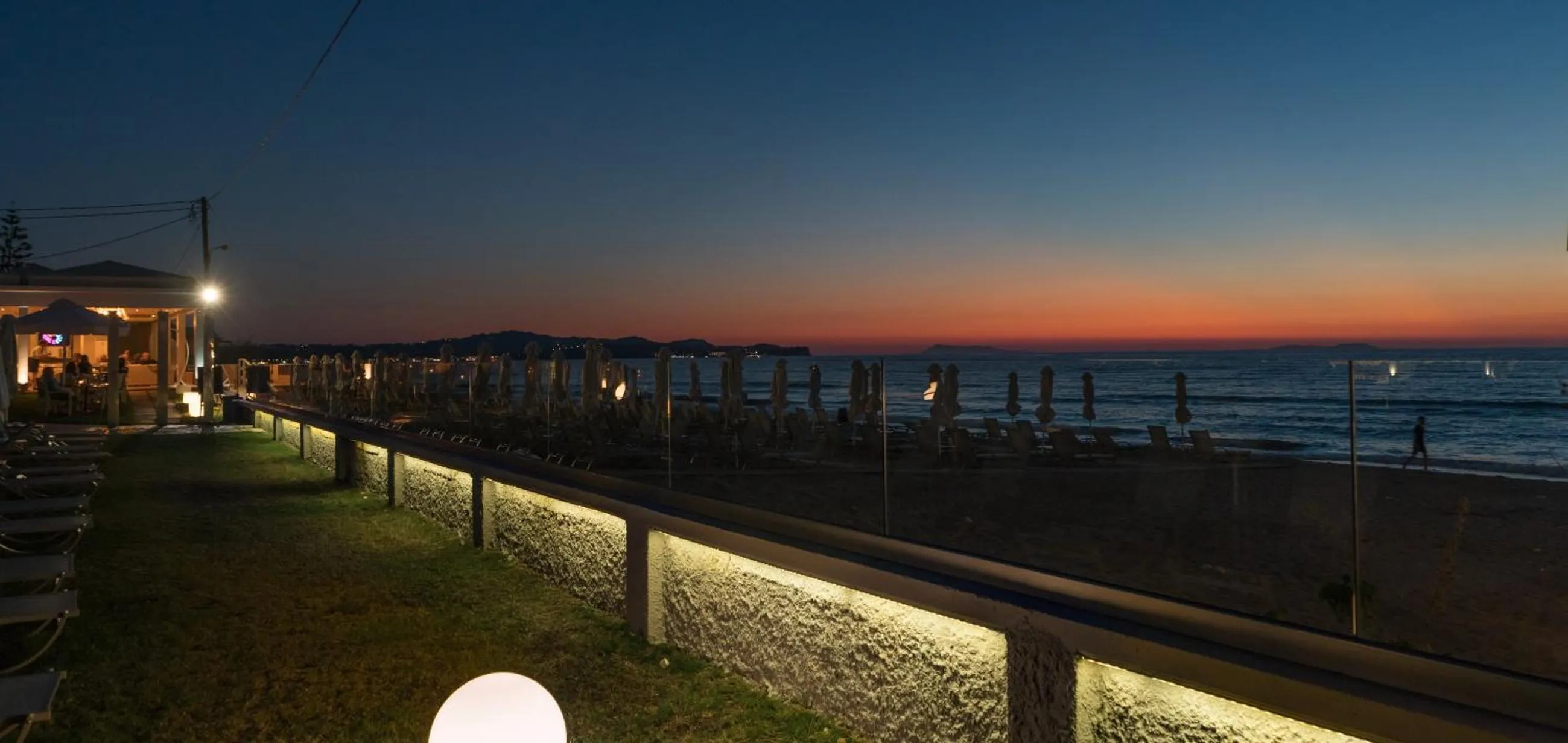 Sunset in Acharavi Beach Hotel