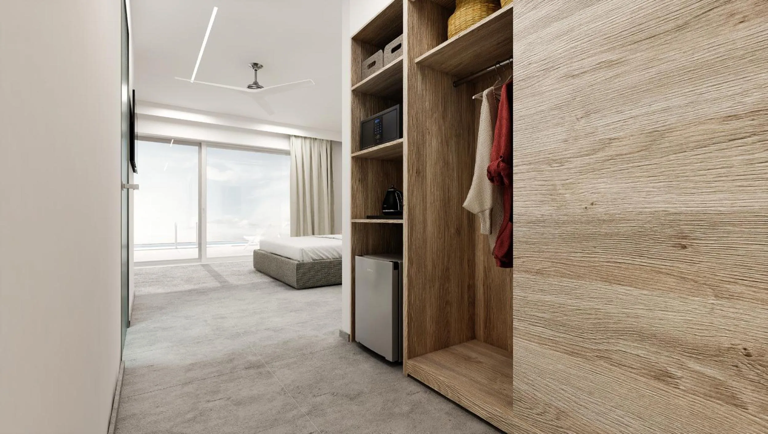 Bedroom in Acharavi Beach Hotel