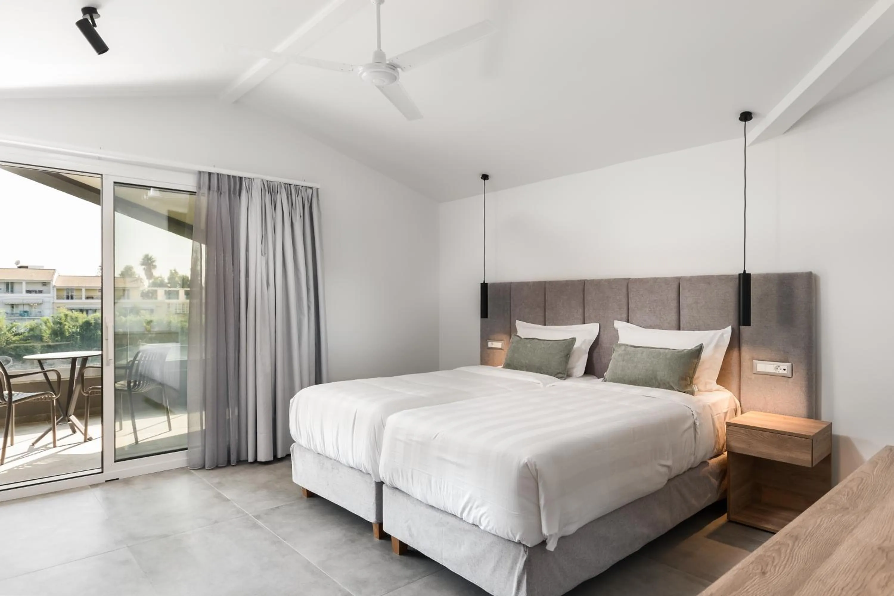 Bedroom, Bed in Acharavi Beach Hotel