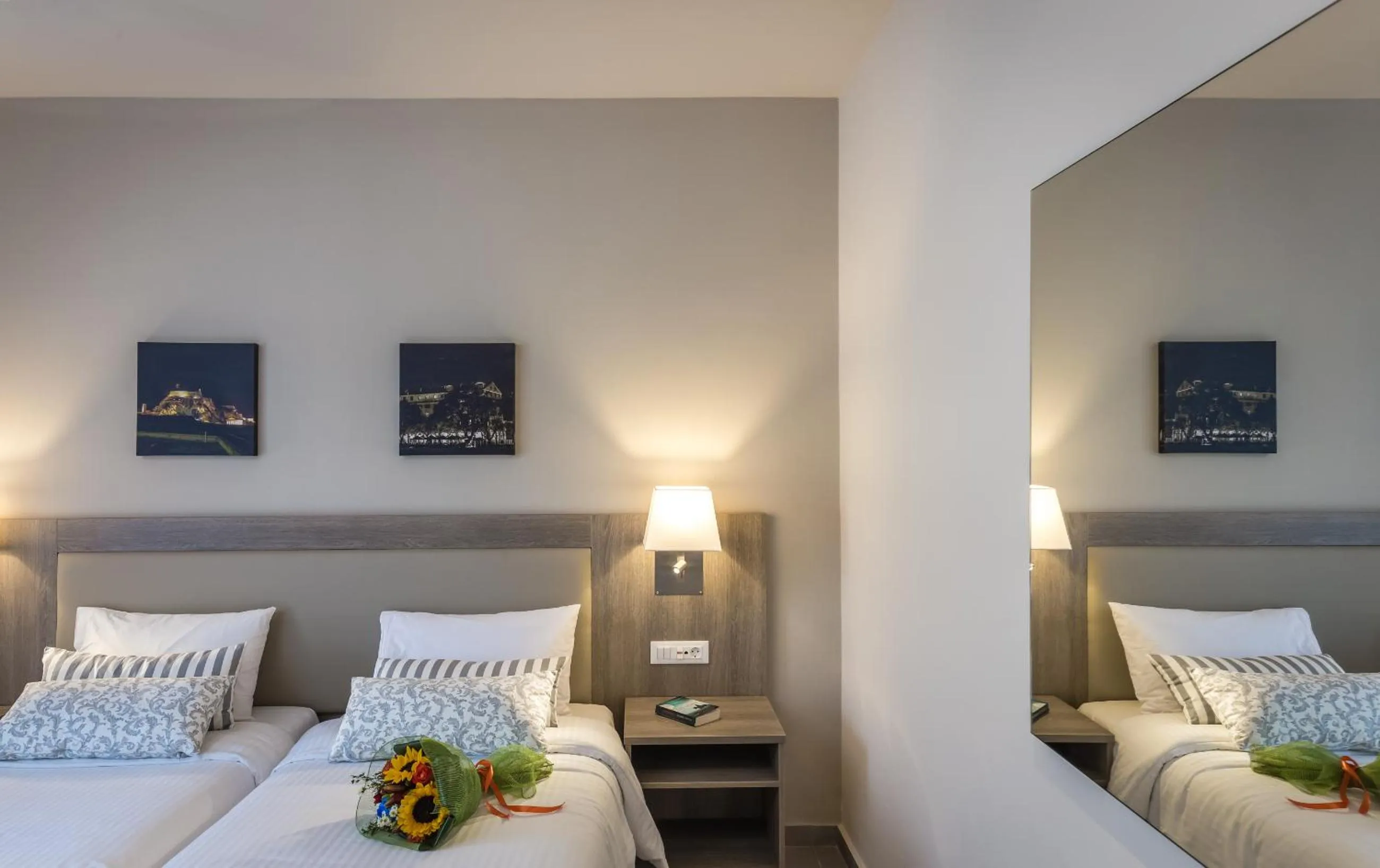 Bedroom, Bed in Acharavi Beach Hotel