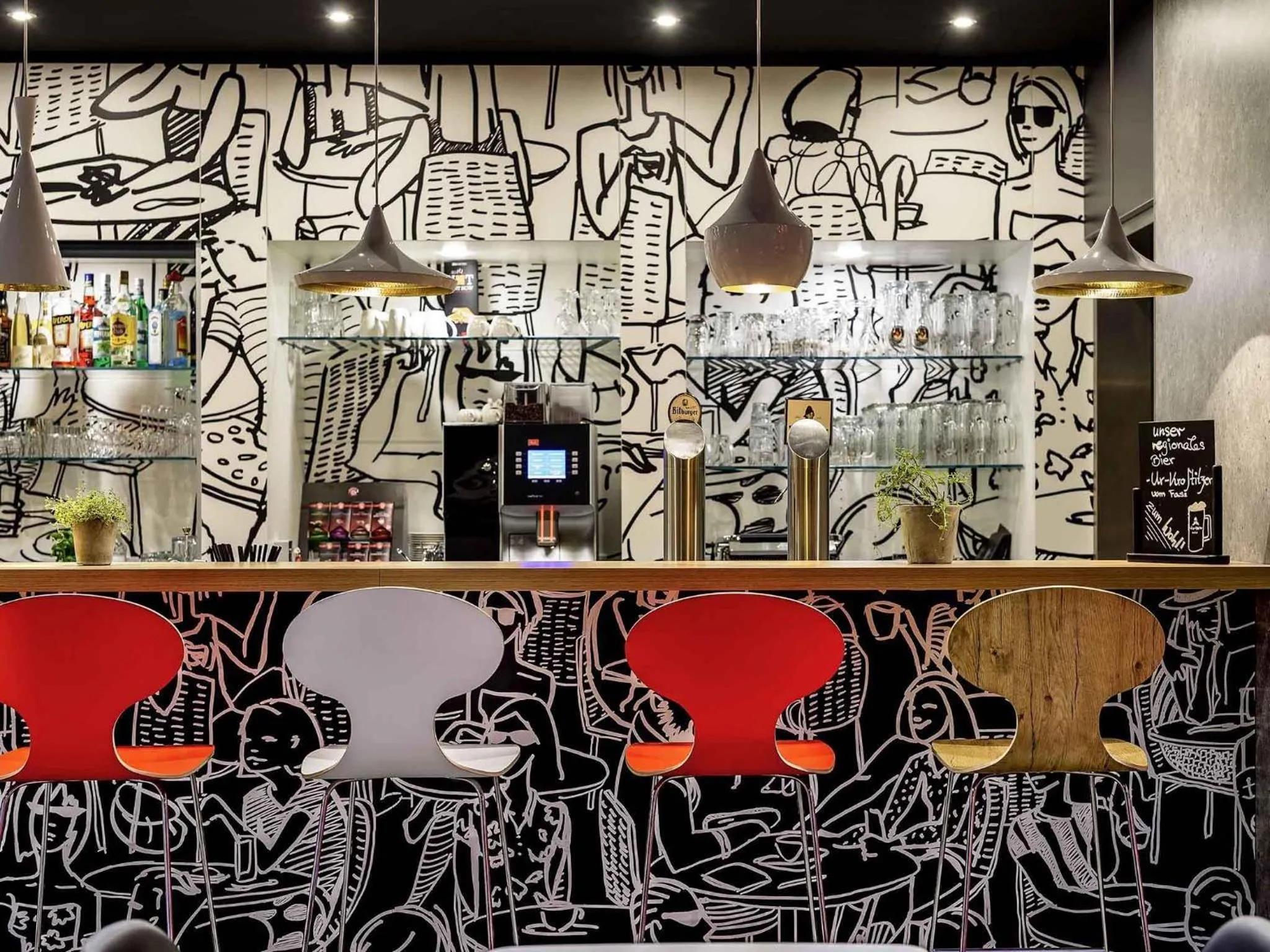 Lounge or bar in Ibis Leipzig City