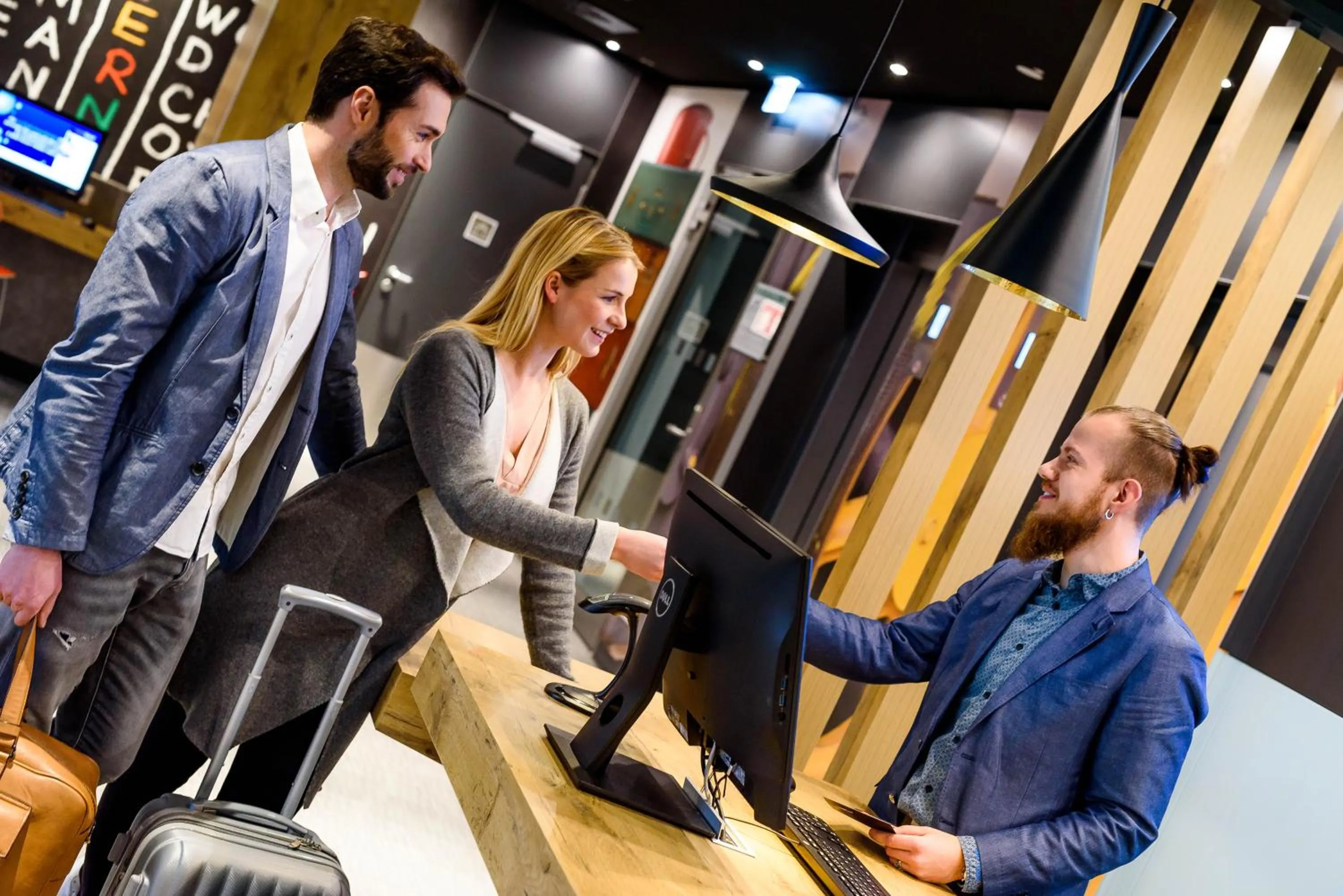 Lobby or reception in Ibis Leipzig City